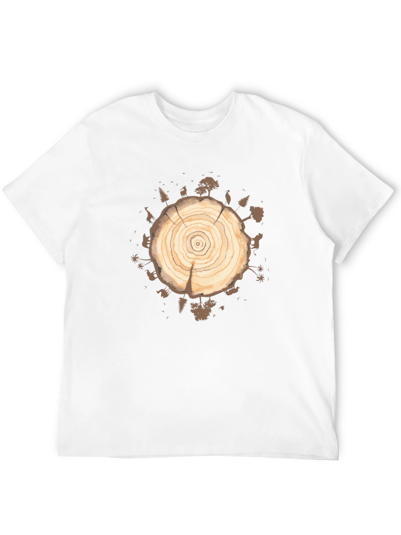 Tree Ring Graphic T-Shirt - Earth Day Apparel