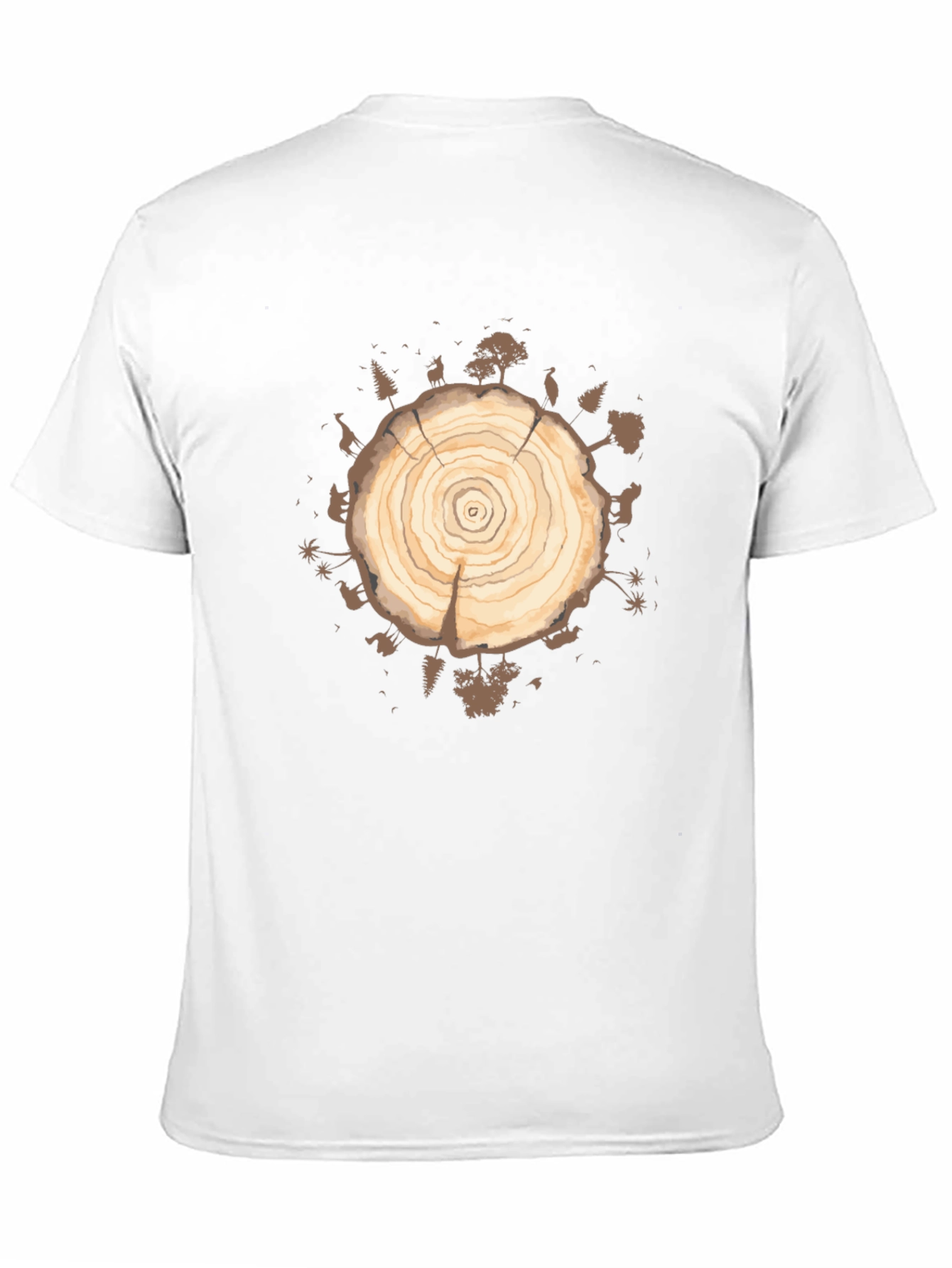 Tree Ring Graphic T-Shirt - Earth Day Apparel