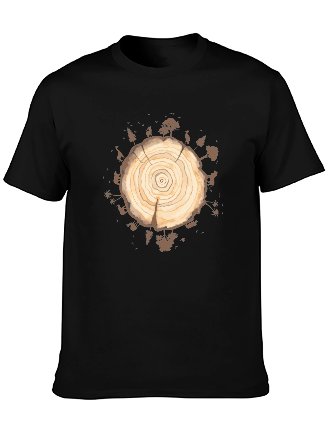 Tree Ring Graphic T-Shirt - Earth Day Apparel