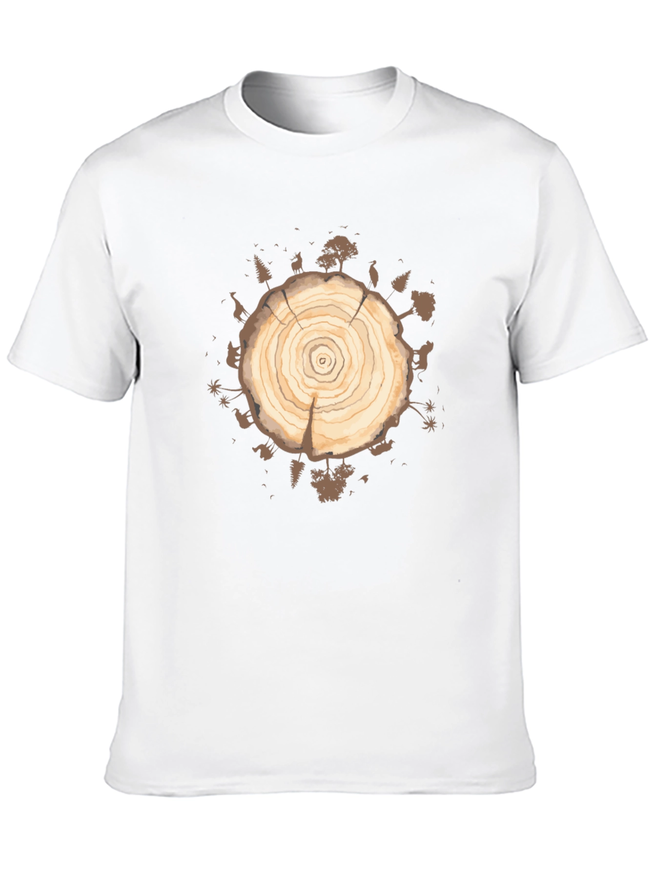 Tree Ring Graphic T-Shirt - Earth Day Apparel