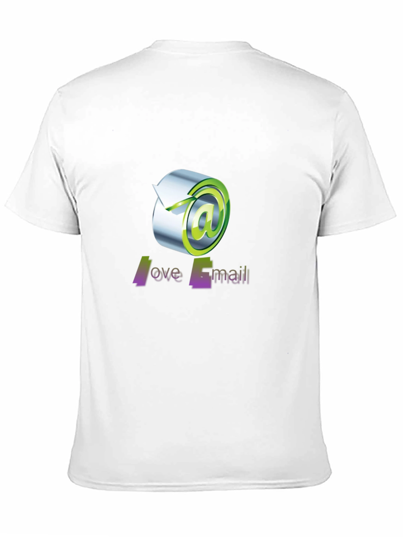 Love Email Graphic Tee - Black Cotton T-Shirt