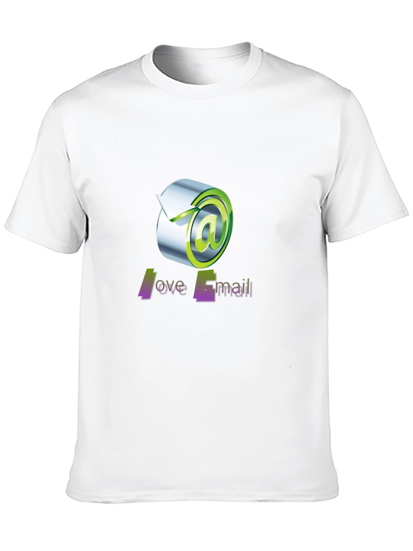 Love Email Graphic Tee - Black Cotton T-Shirt