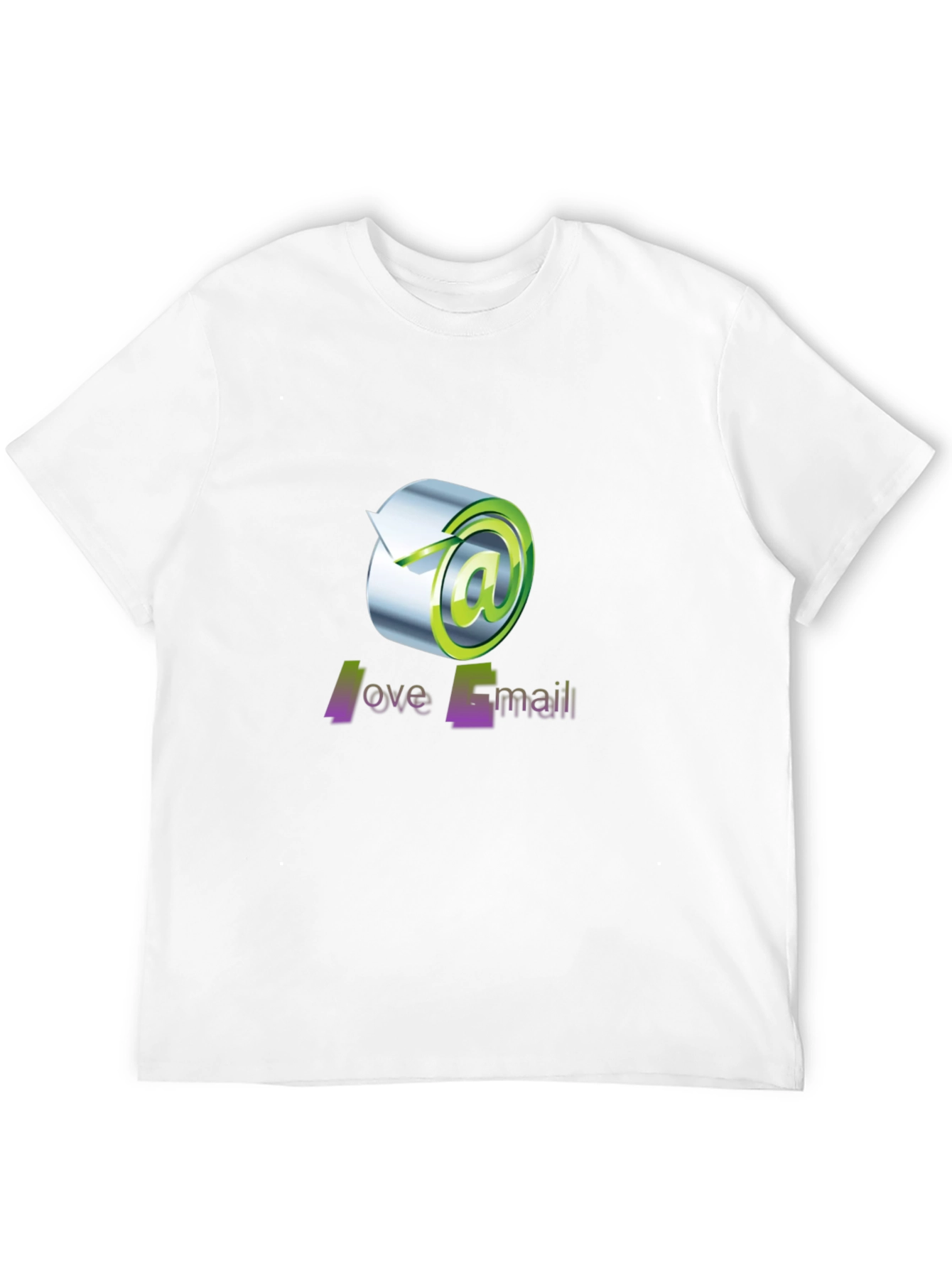 Love Email Graphic Tee - Black Cotton T-Shirt