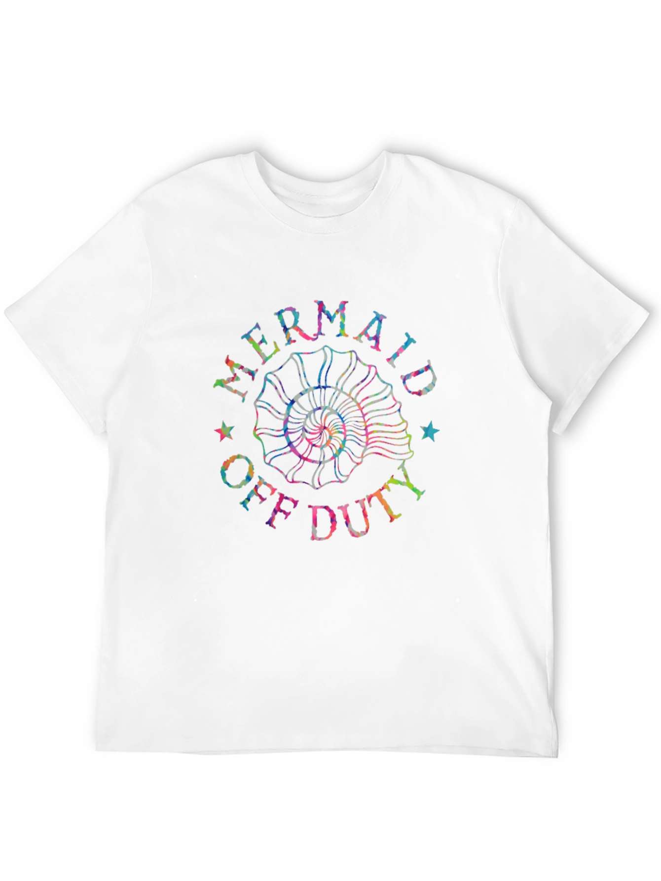 Mermaid Off Duty Graphic Tee - Black