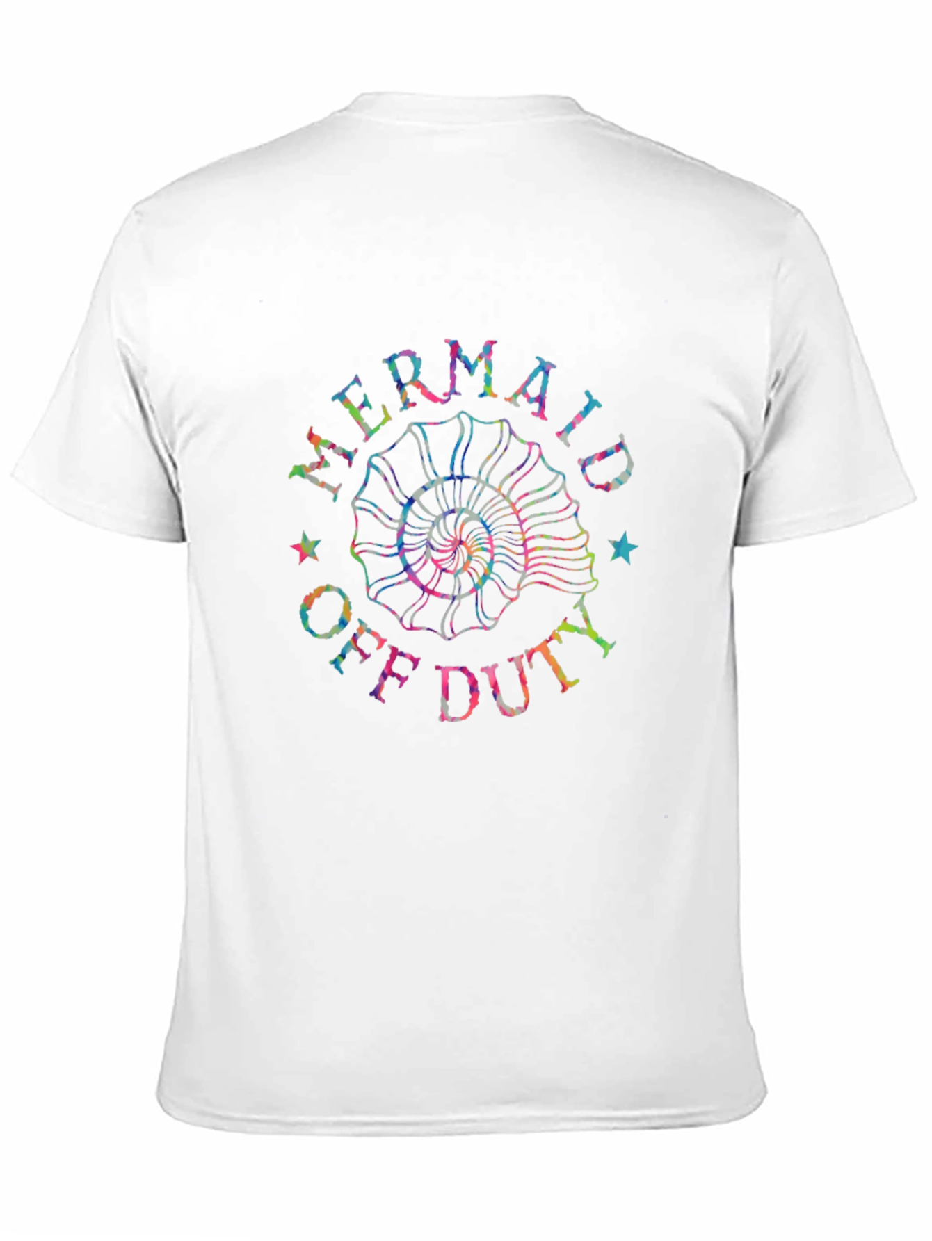 Mermaid Off Duty Graphic Tee - Black