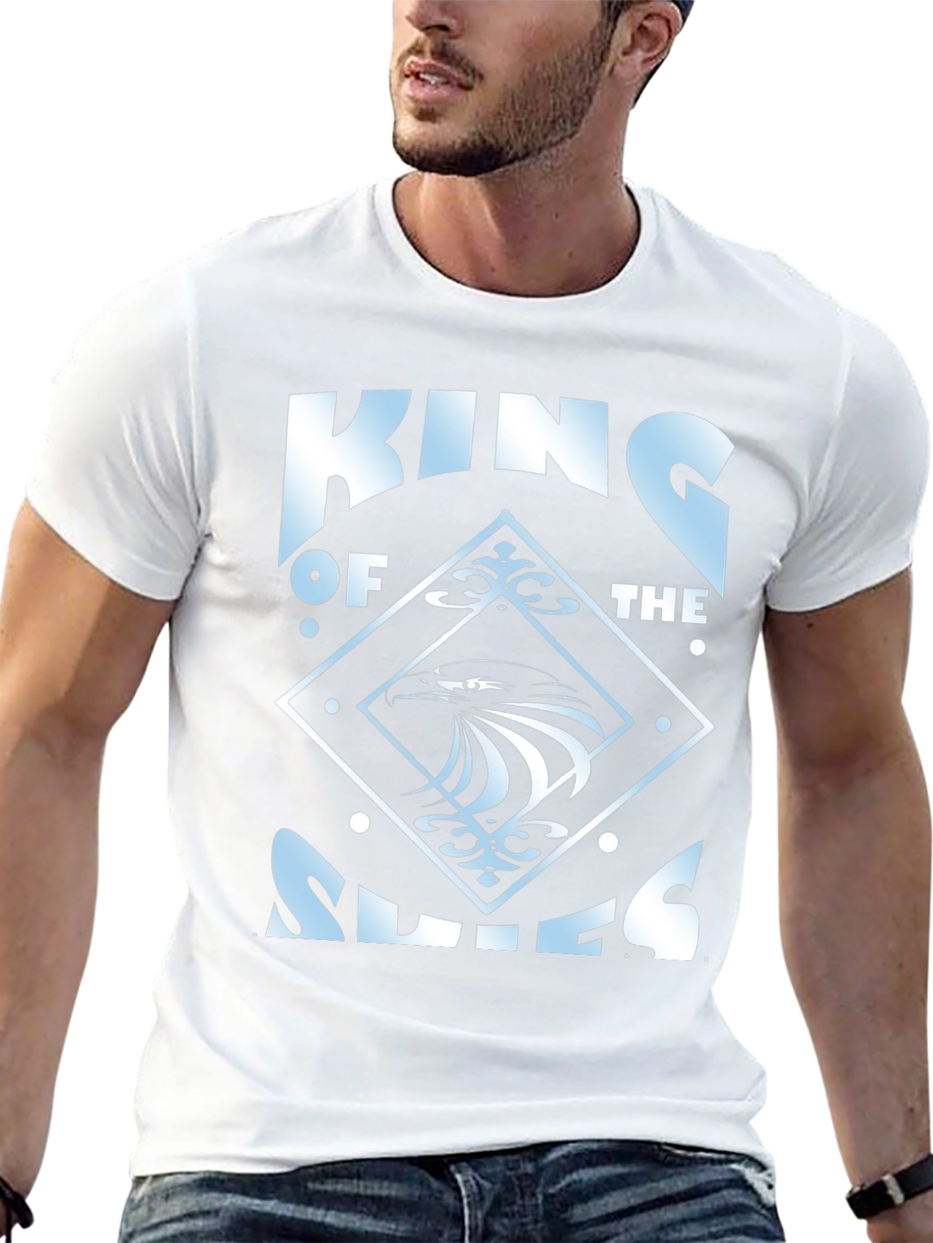 King of Skies Graphic T-Shirt - Black Cotton Tee