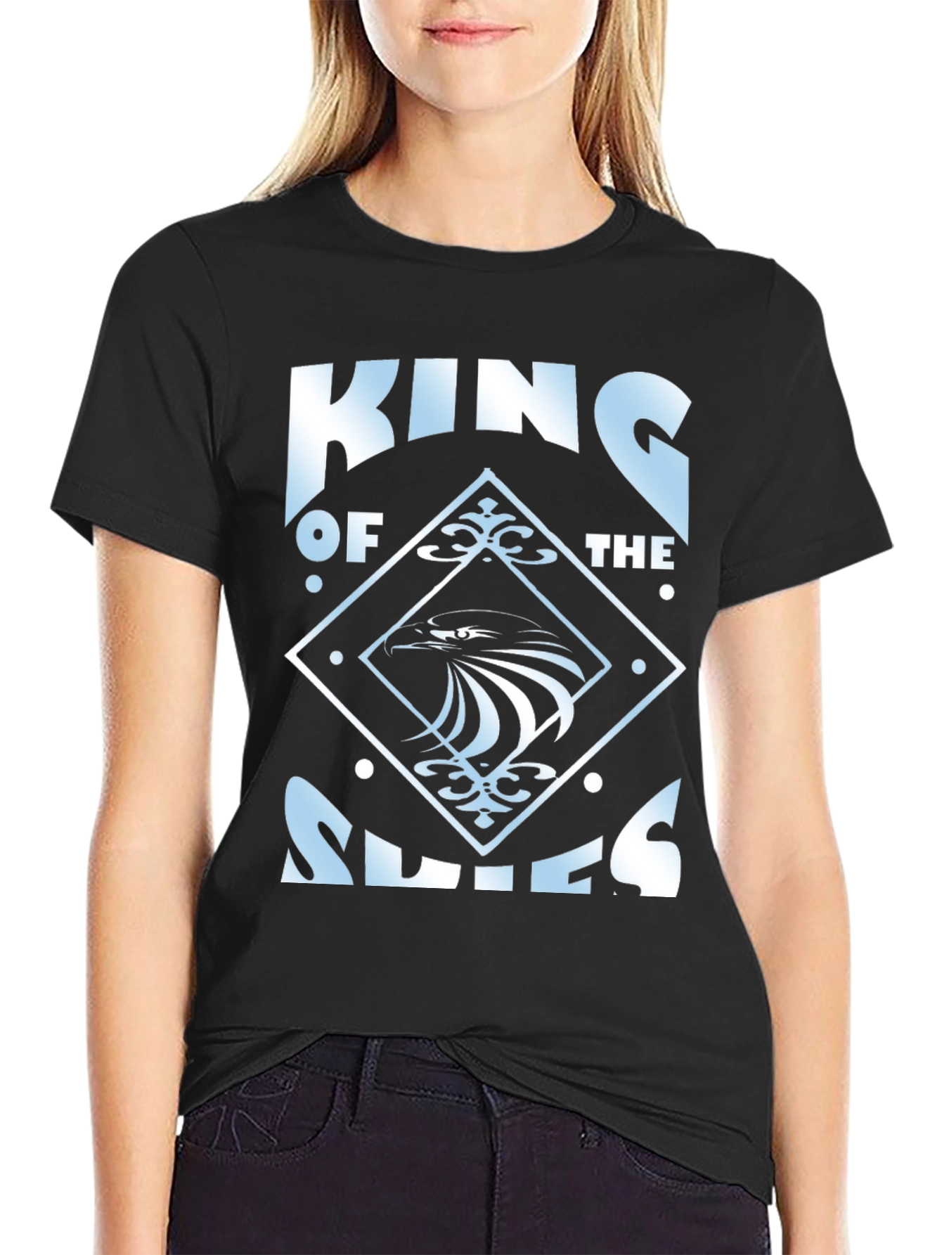 King of Skies Graphic T-Shirt - Black Cotton Tee