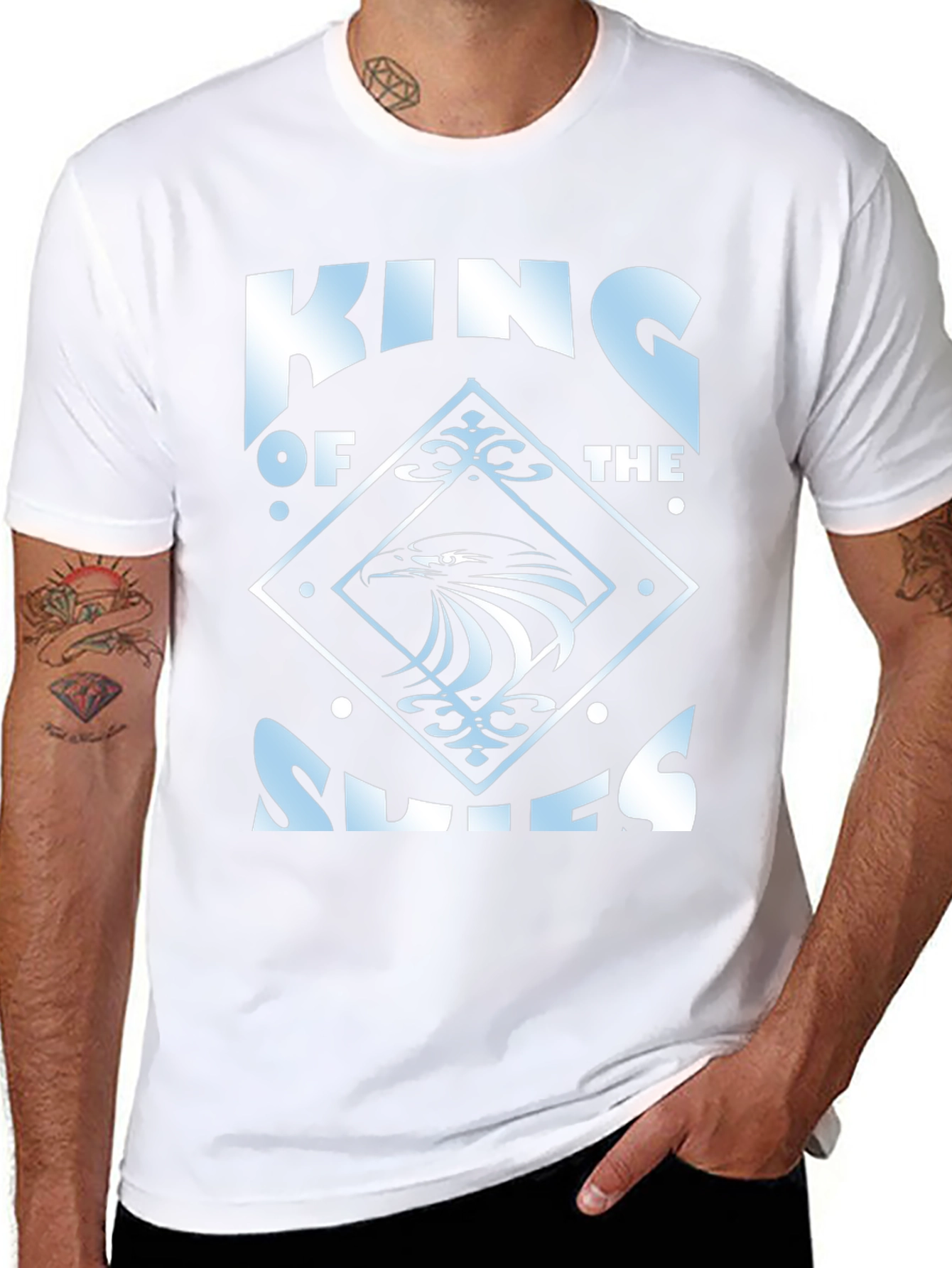 King of Skies Graphic T-Shirt - Black Cotton Tee