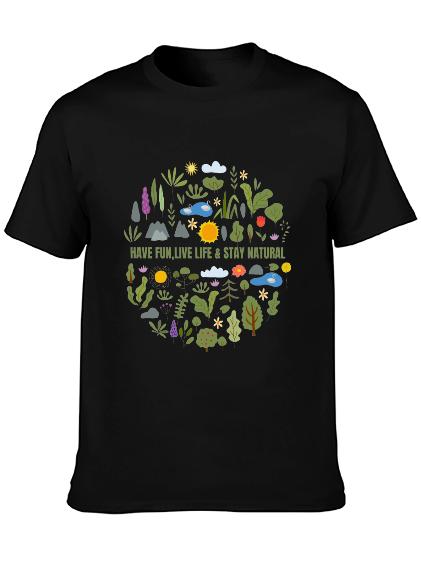Nature Inspired Graphic T-Shirt