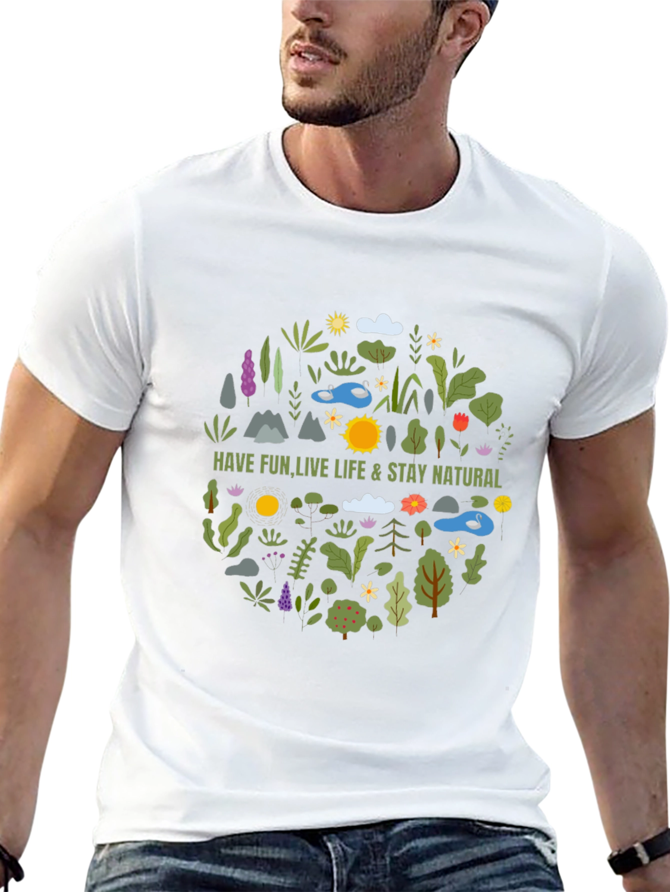 Nature Inspired Graphic T-Shirt
