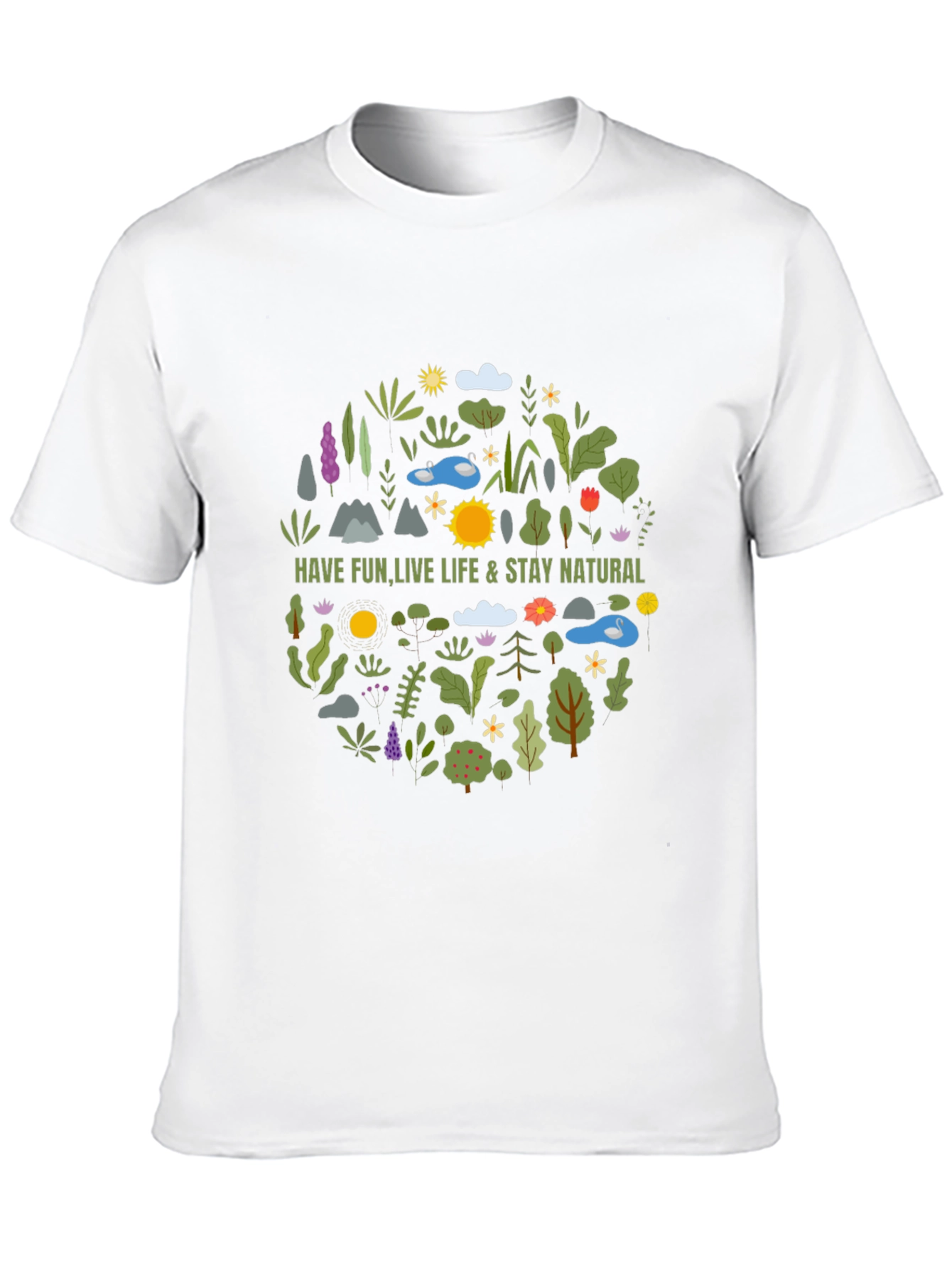 Nature Inspired Graphic T-Shirt