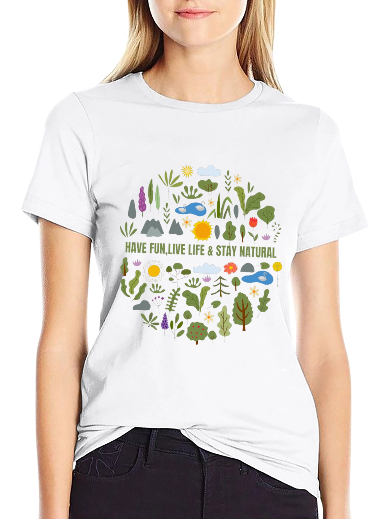 Nature Inspired Graphic T-Shirt