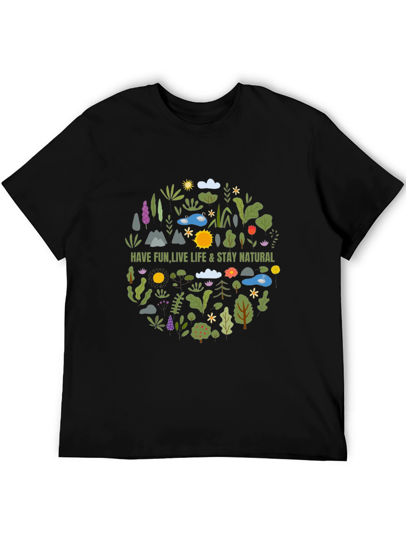 Nature Inspired Graphic T-Shirt