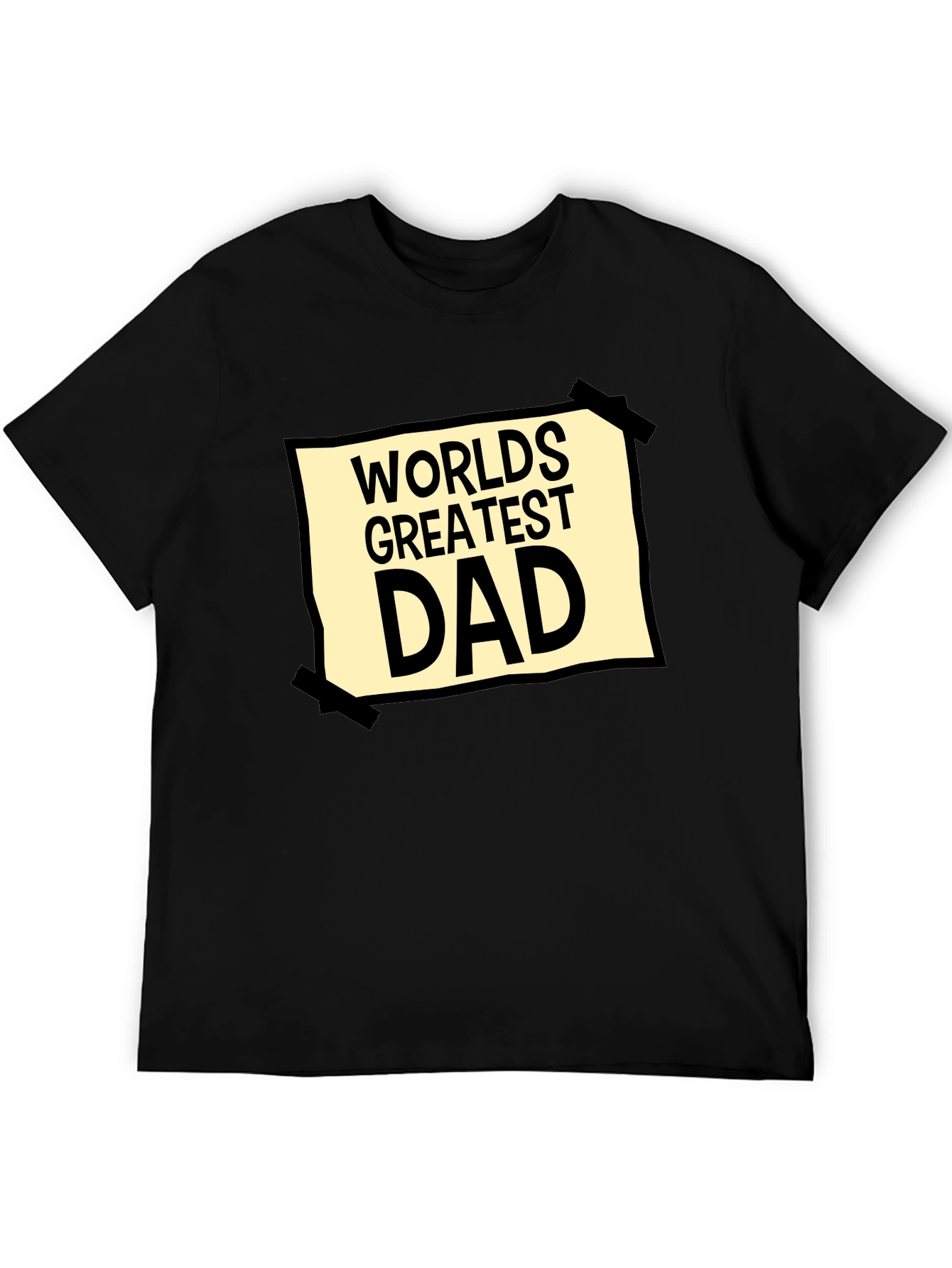 Worlds Greatest Dad Graphic Tee - Black