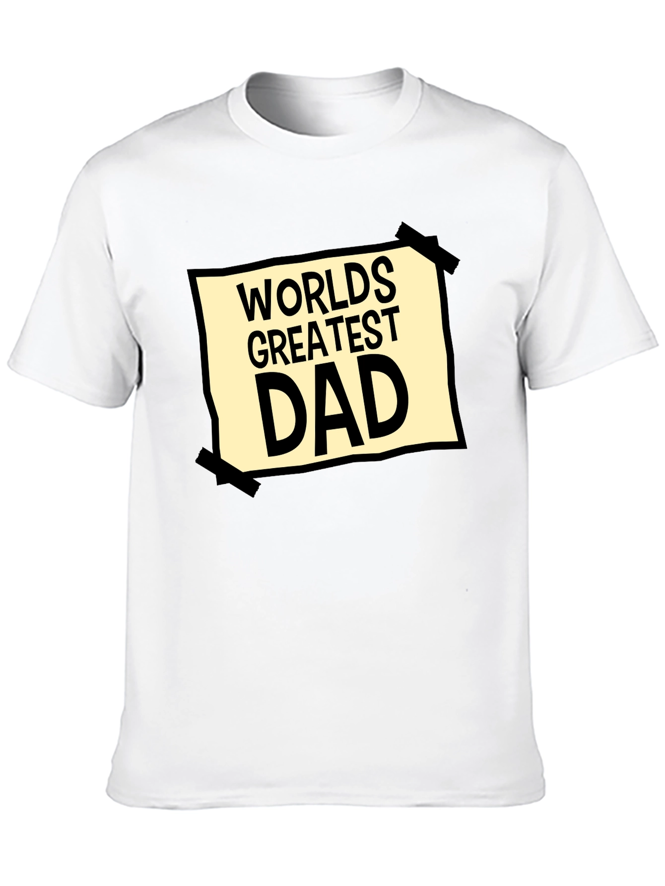 Worlds Greatest Dad Graphic Tee - Black