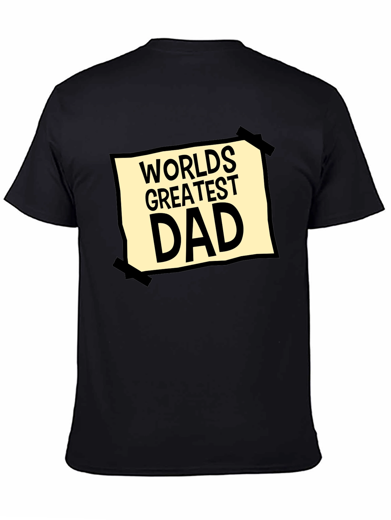 Worlds Greatest Dad Graphic Tee - Black