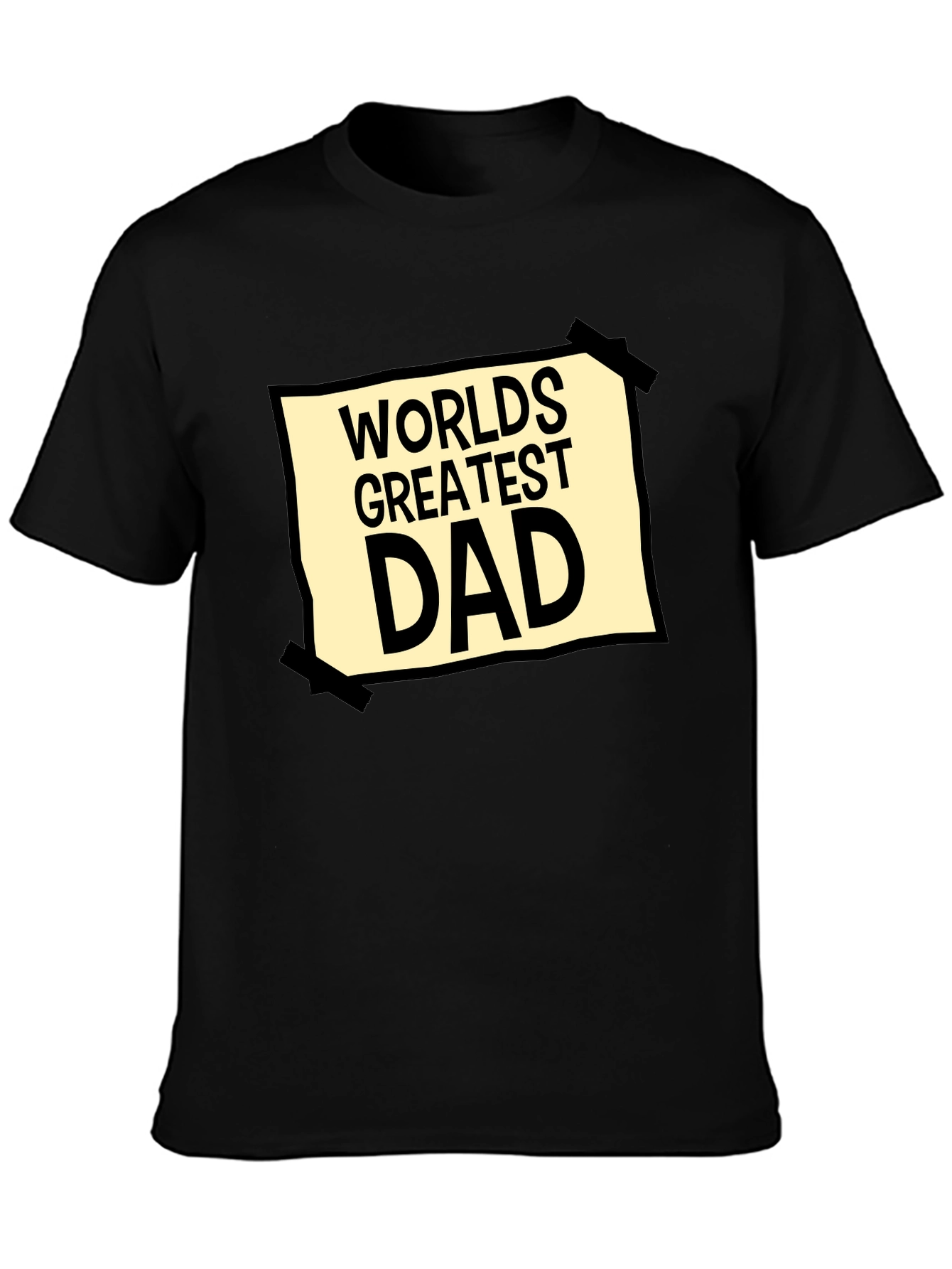 Worlds Greatest Dad Graphic Tee - Black
