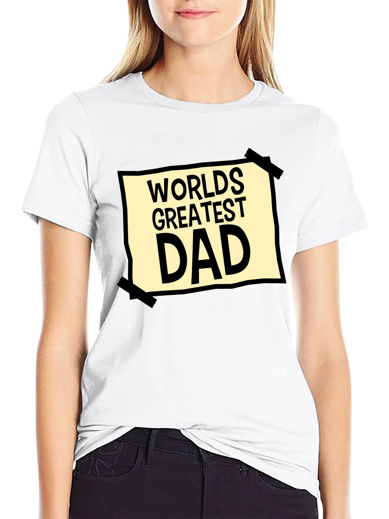 Worlds Greatest Dad Graphic Tee - Black