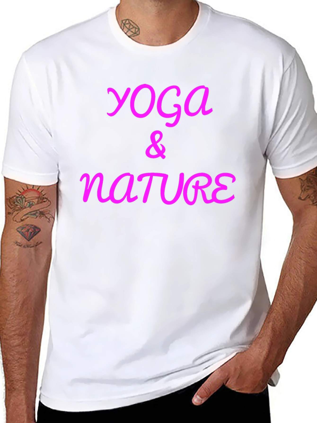 Yoga & Nature Black T-Shirt