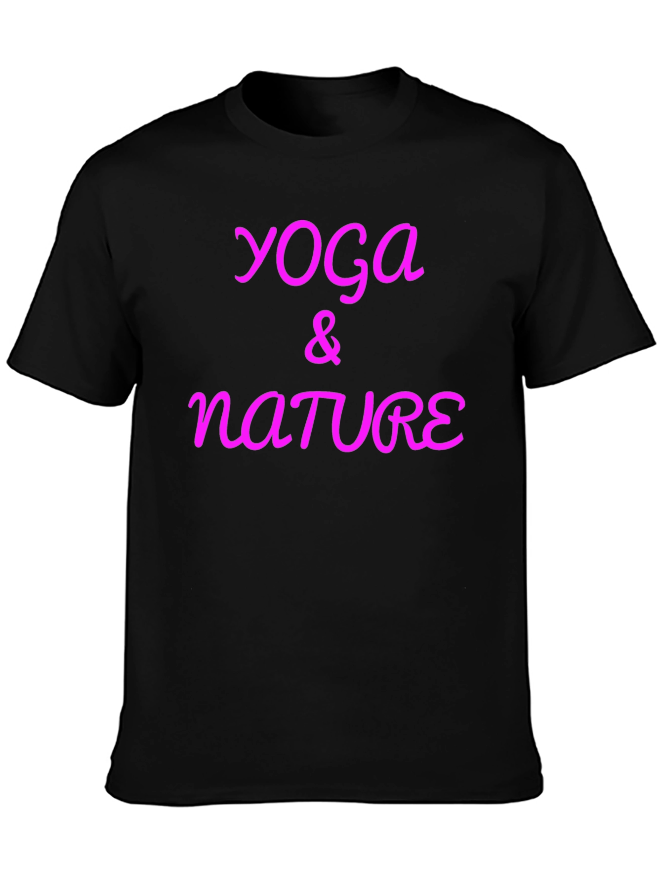 Yoga & Nature Black T-Shirt