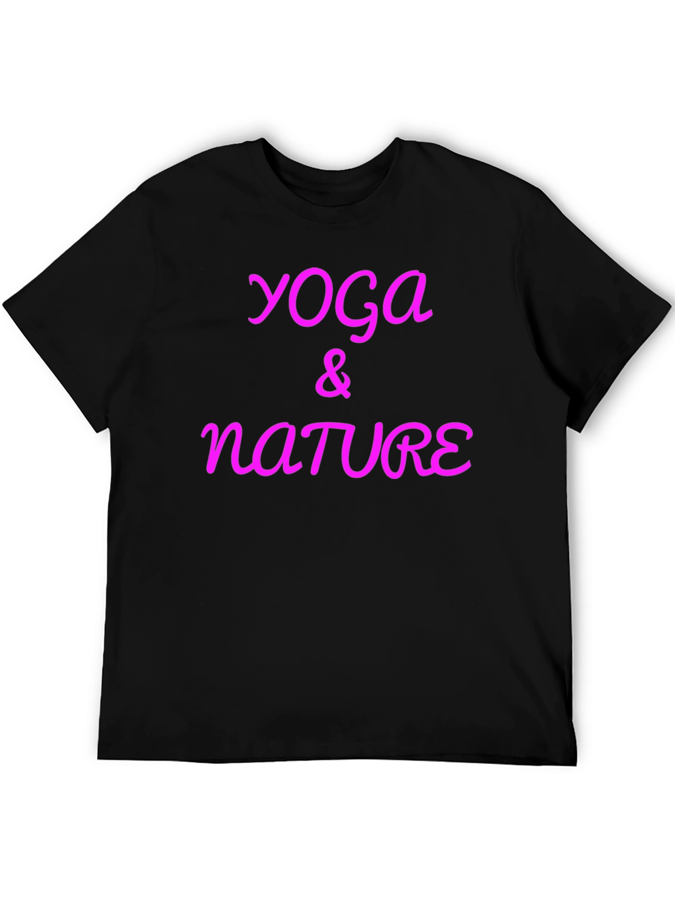 Yoga & Nature Black T-Shirt