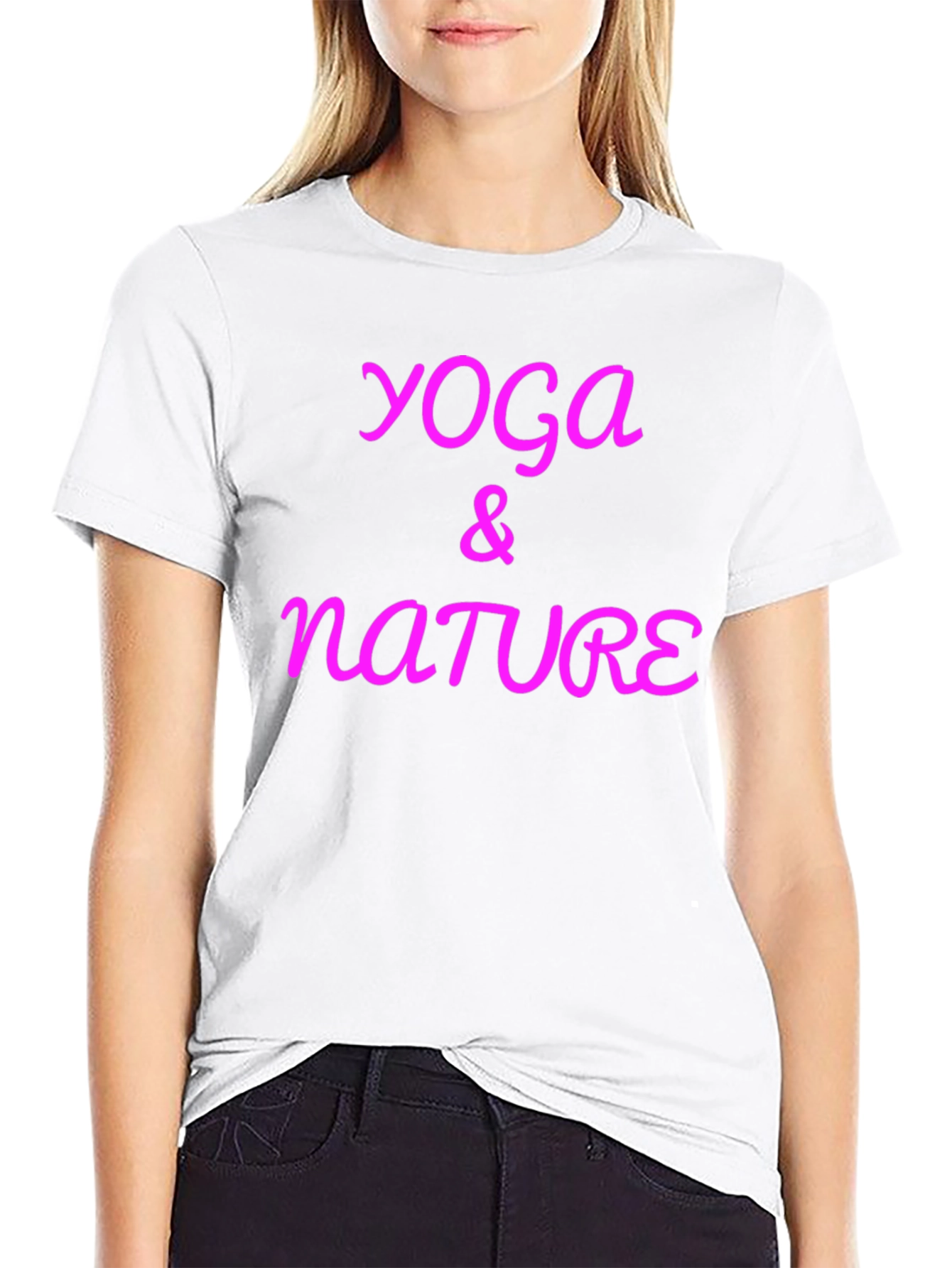 Yoga & Nature Black T-Shirt