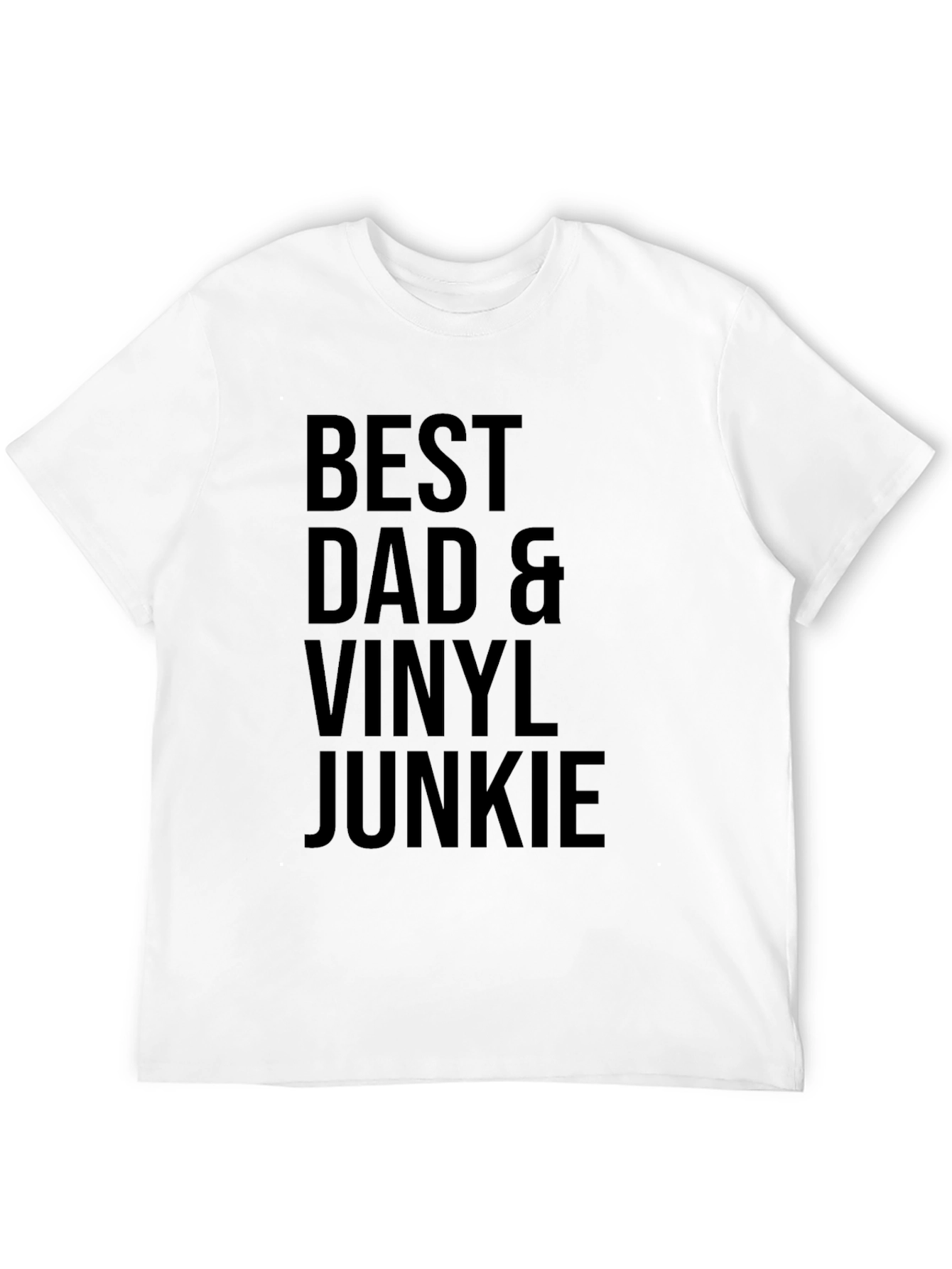 Best Dad & Vinyl Junkie T-Shirt - Black