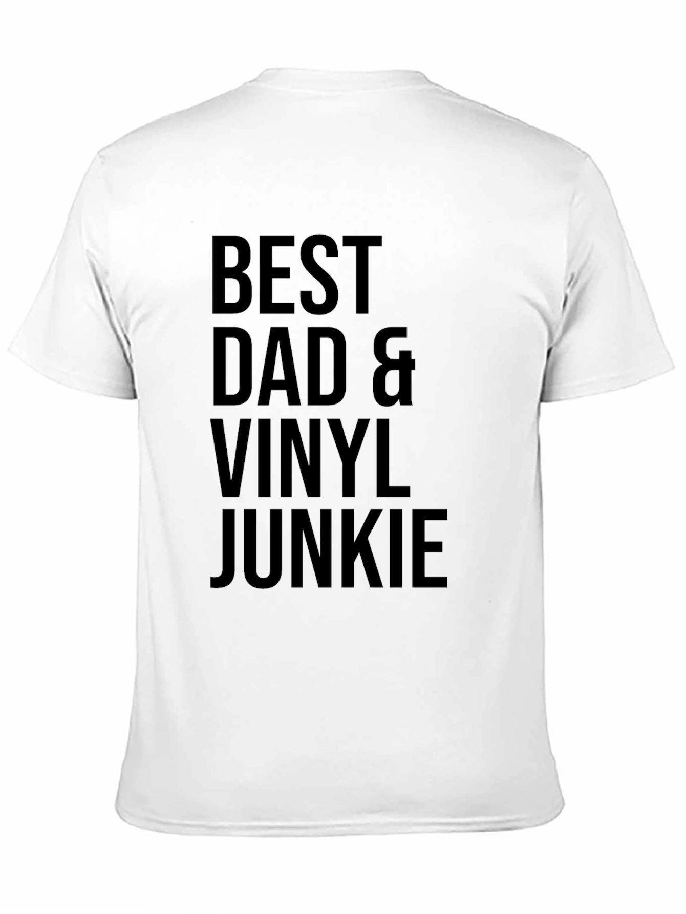 Best Dad & Vinyl Junkie T-Shirt - Black