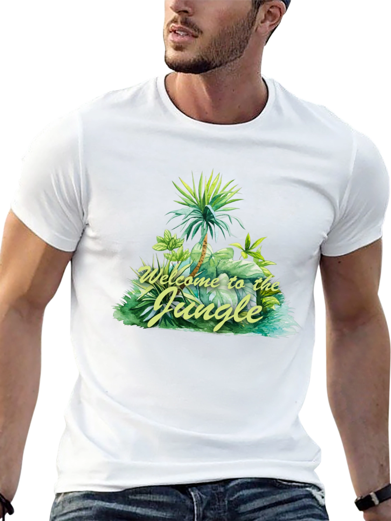 Welcome to the Jungle T-Shirt - Tropical Design