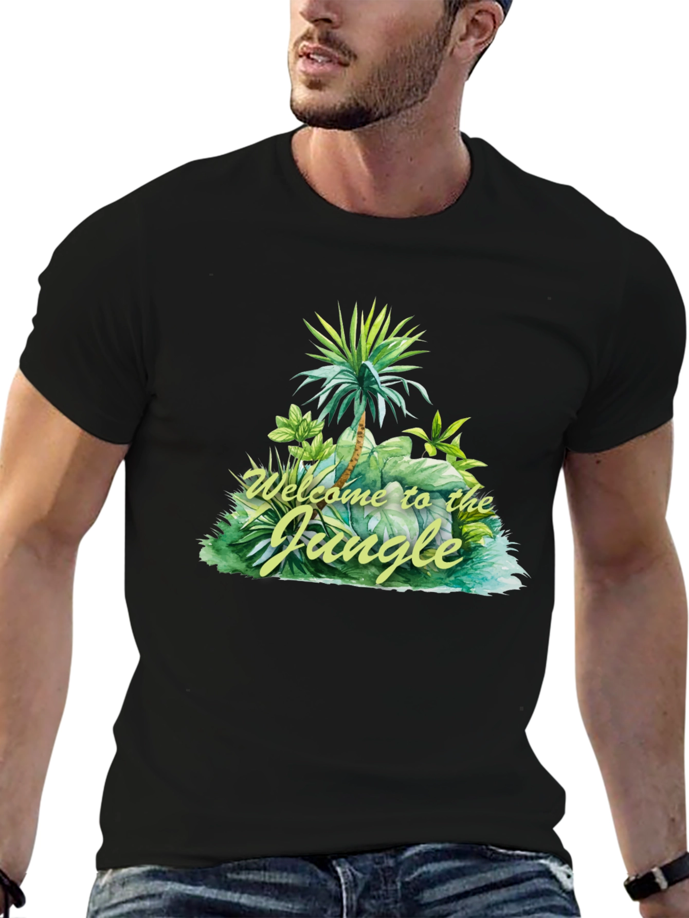 Welcome to the Jungle T-Shirt - Tropical Design