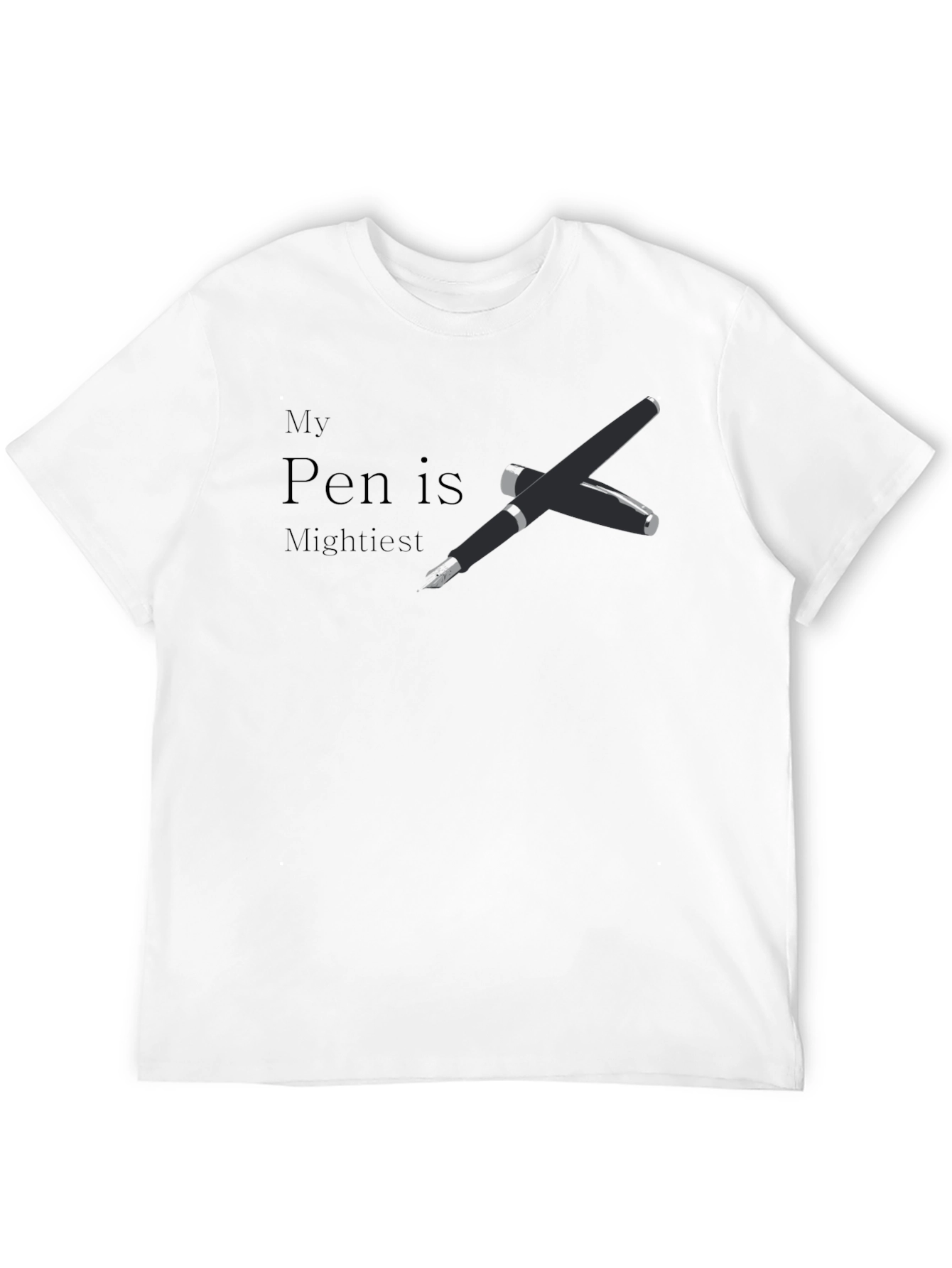 My Pen is Mightiest Black Graphic Tee