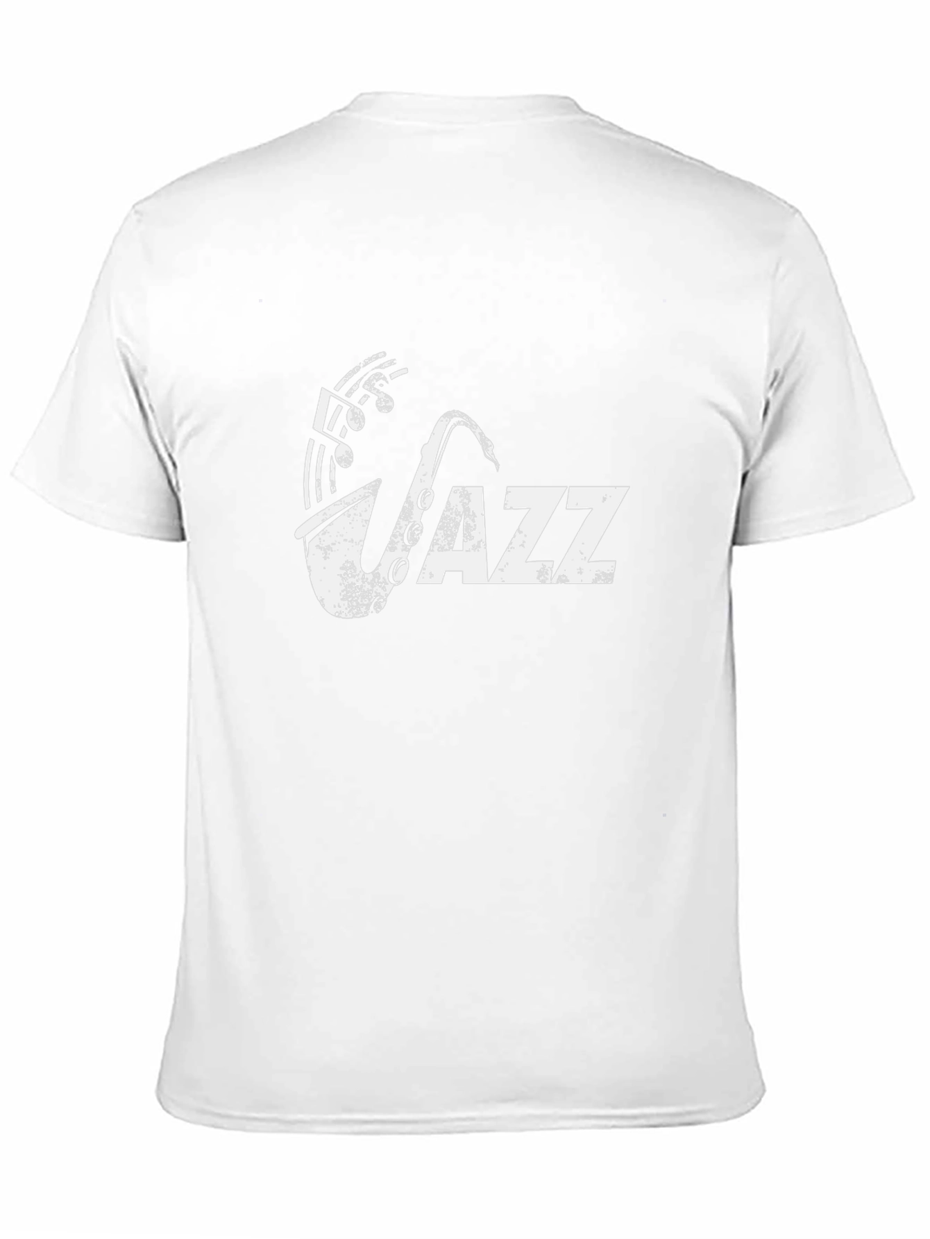 Mens Black Jazz Saxophone Graphic Tee
