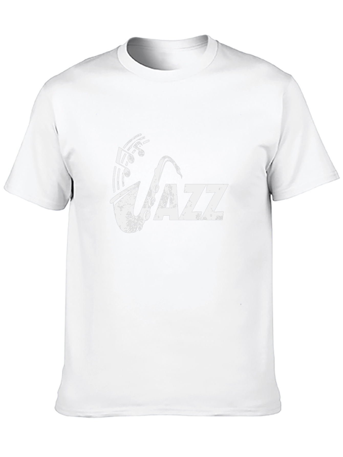 Mens Black Jazz Saxophone Graphic Tee