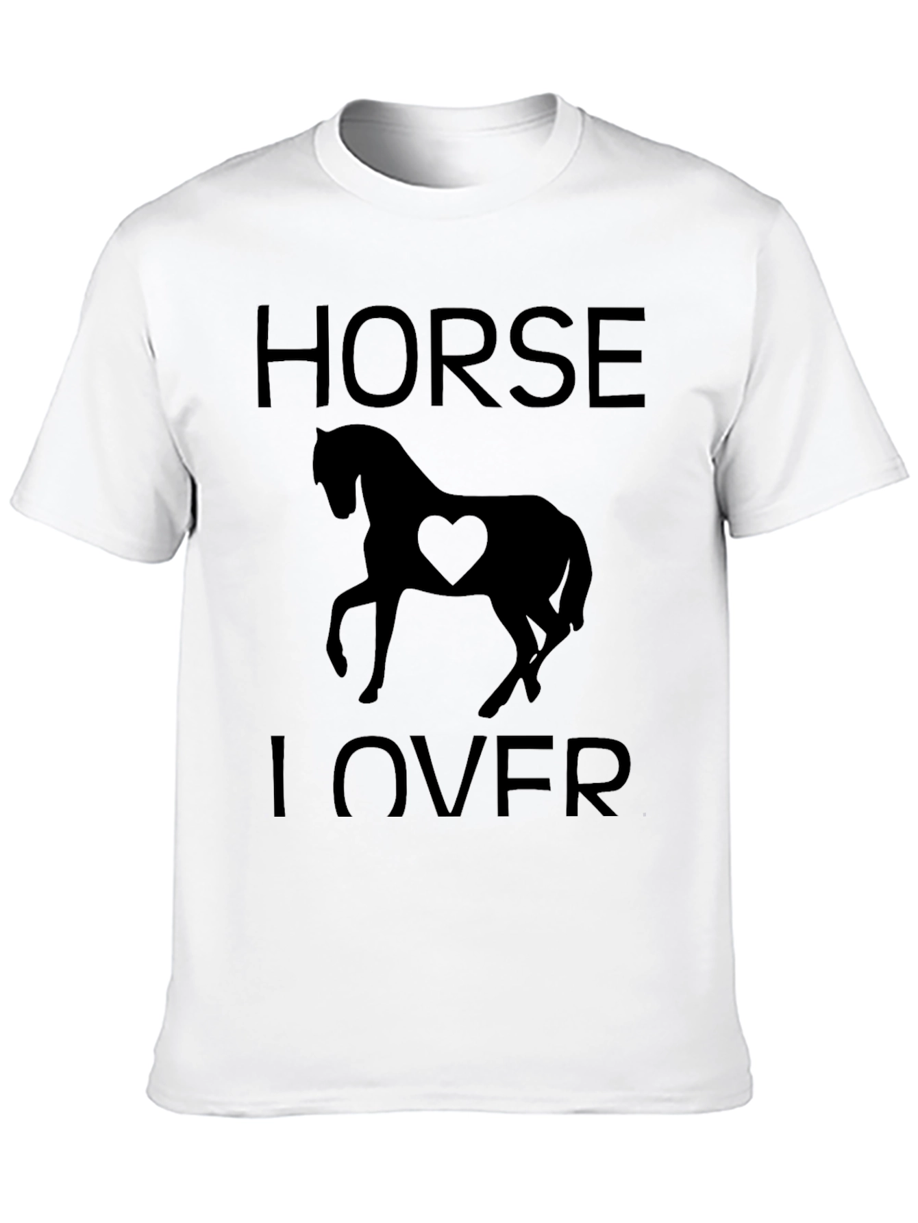 Horse Lover T-Shirt Black Graphic Tee