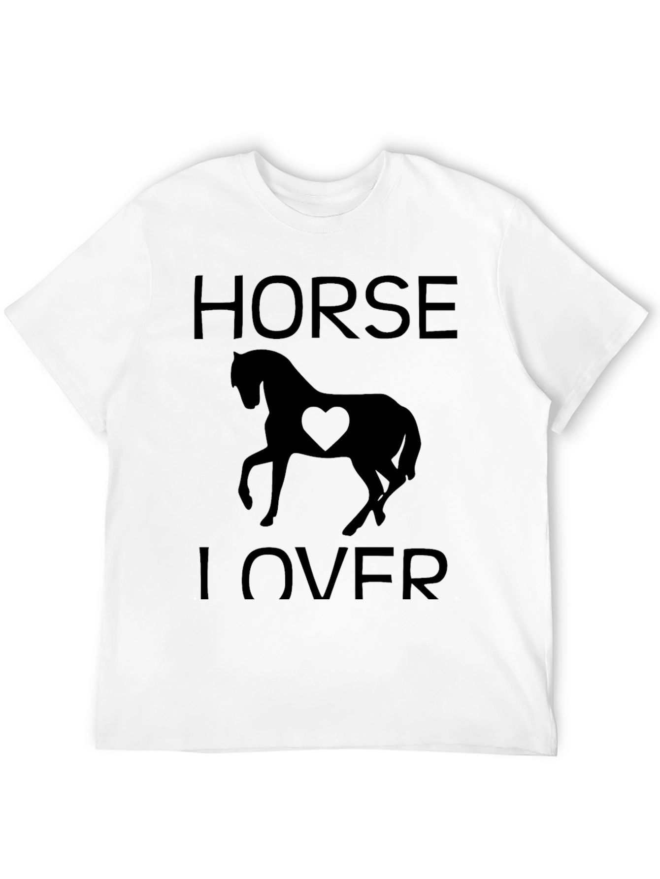 Horse Lover T-Shirt Black Graphic Tee