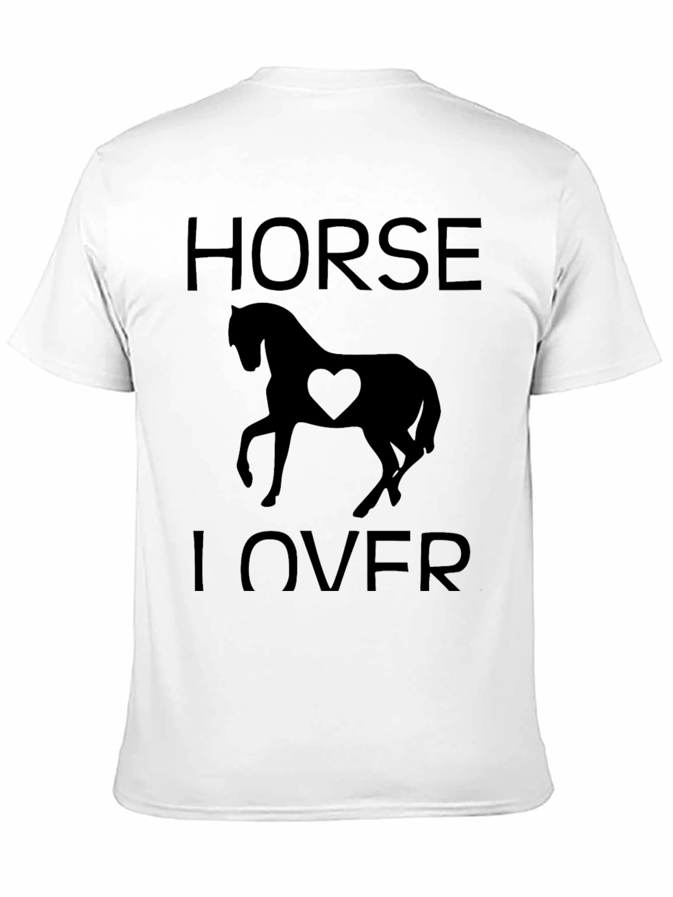 Horse Lover T-Shirt Black Graphic Tee