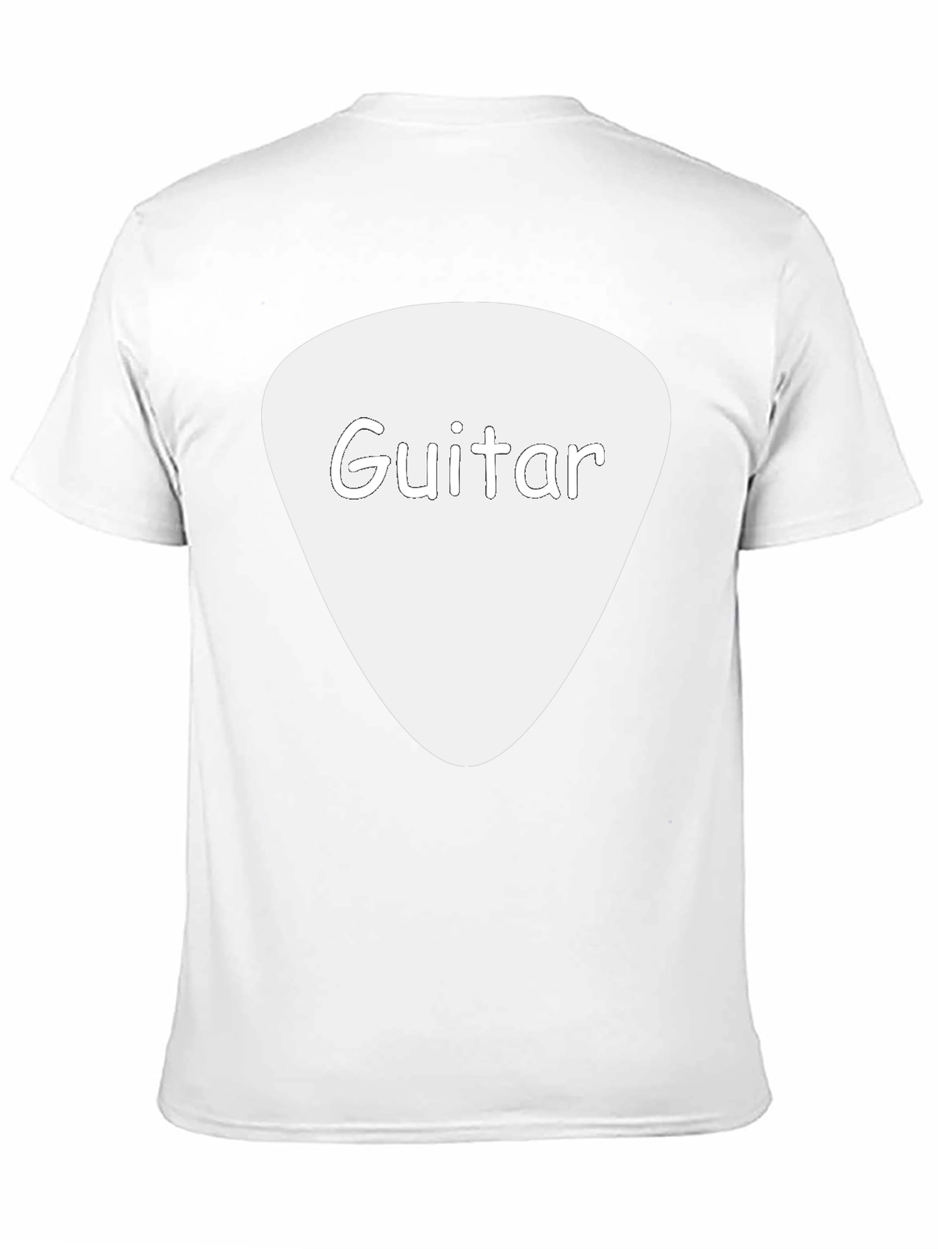 Guitar Pick Tee - Black Cotton Guitarist T-Shirt