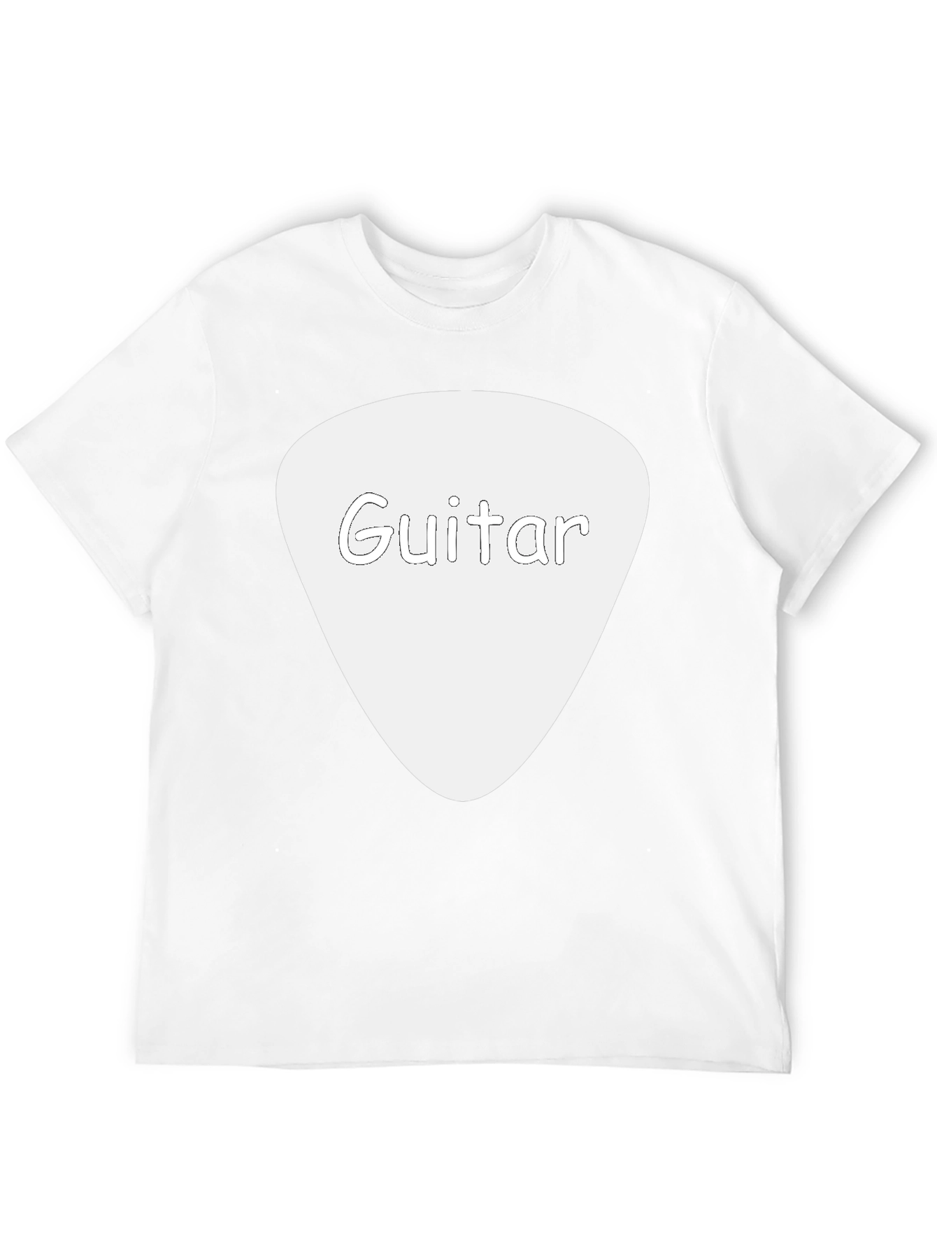 Guitar Pick Tee - Black Cotton Guitarist T-Shirt