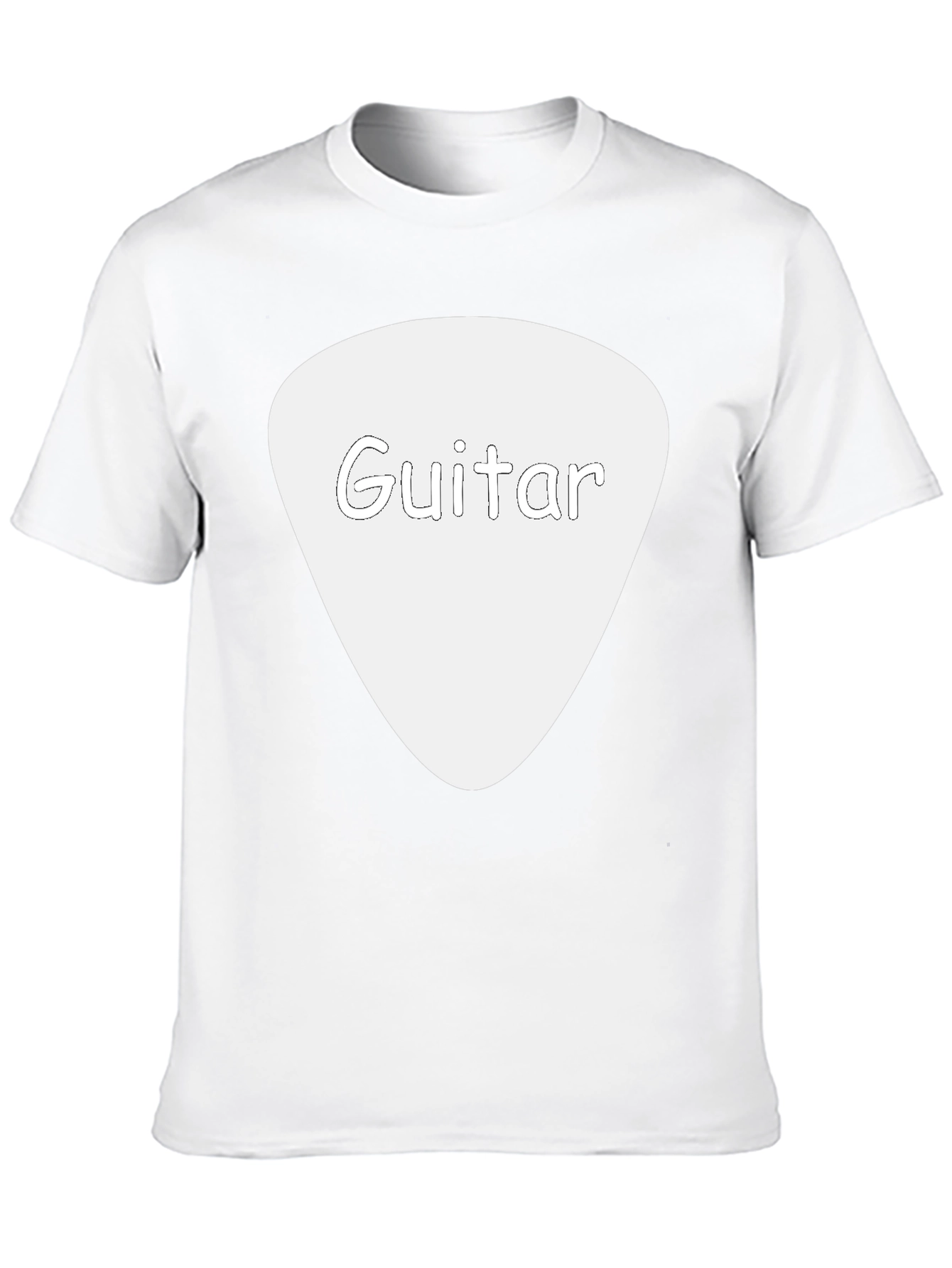 Guitar Pick Tee - Black Cotton Guitarist T-Shirt