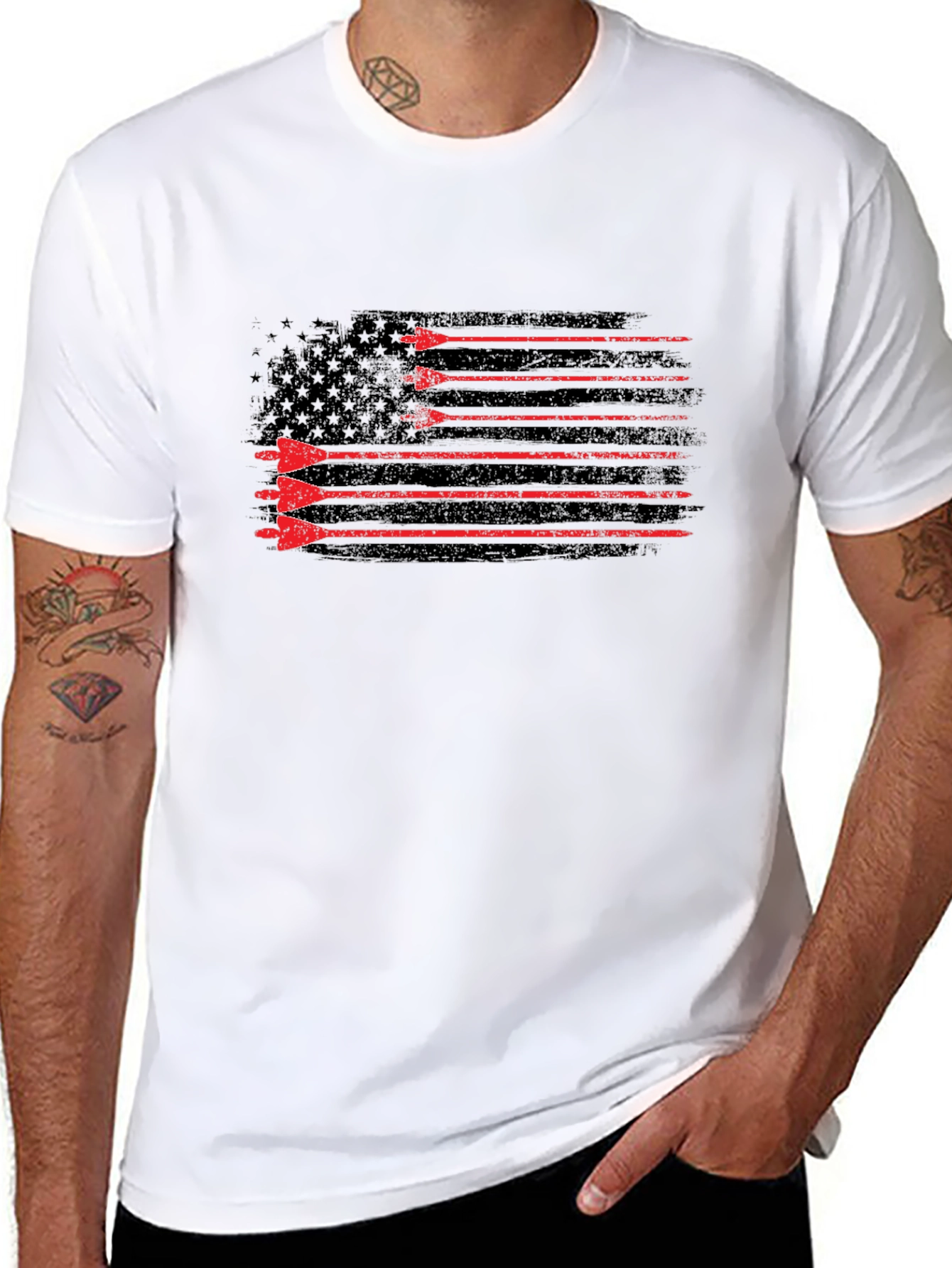 American Flag Arrow Graphic Tee