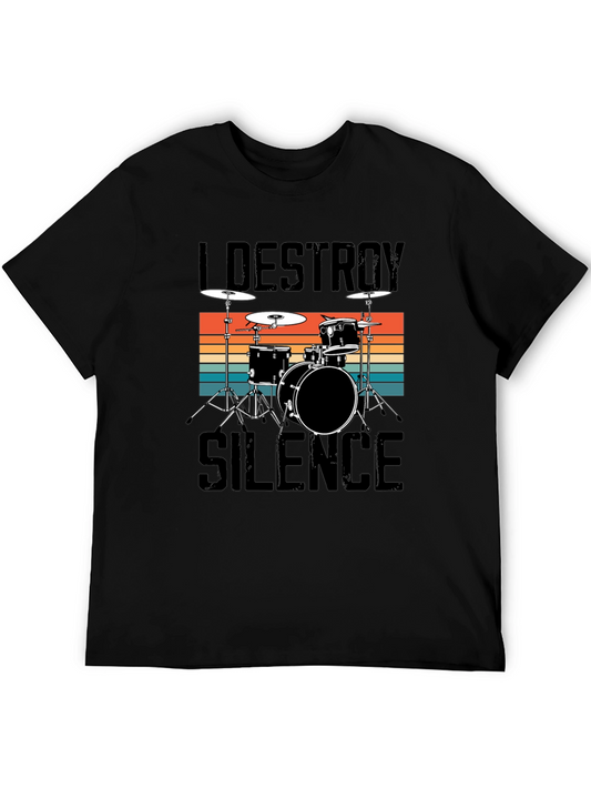 I Destroy Silence Drummer Tee