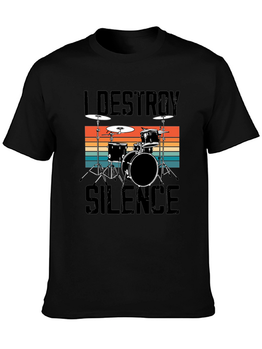 I Destroy Silence Drummer Tee