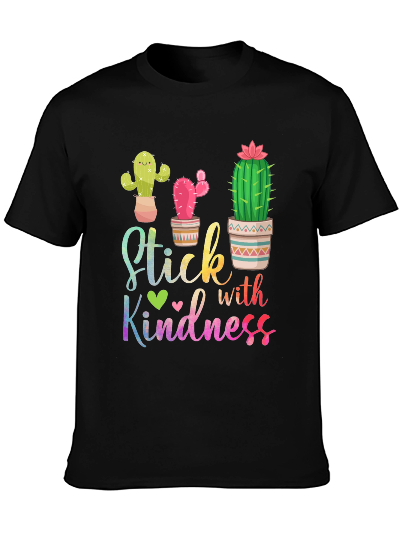 Stick with Kindness Cactus Graphic T-Shirt