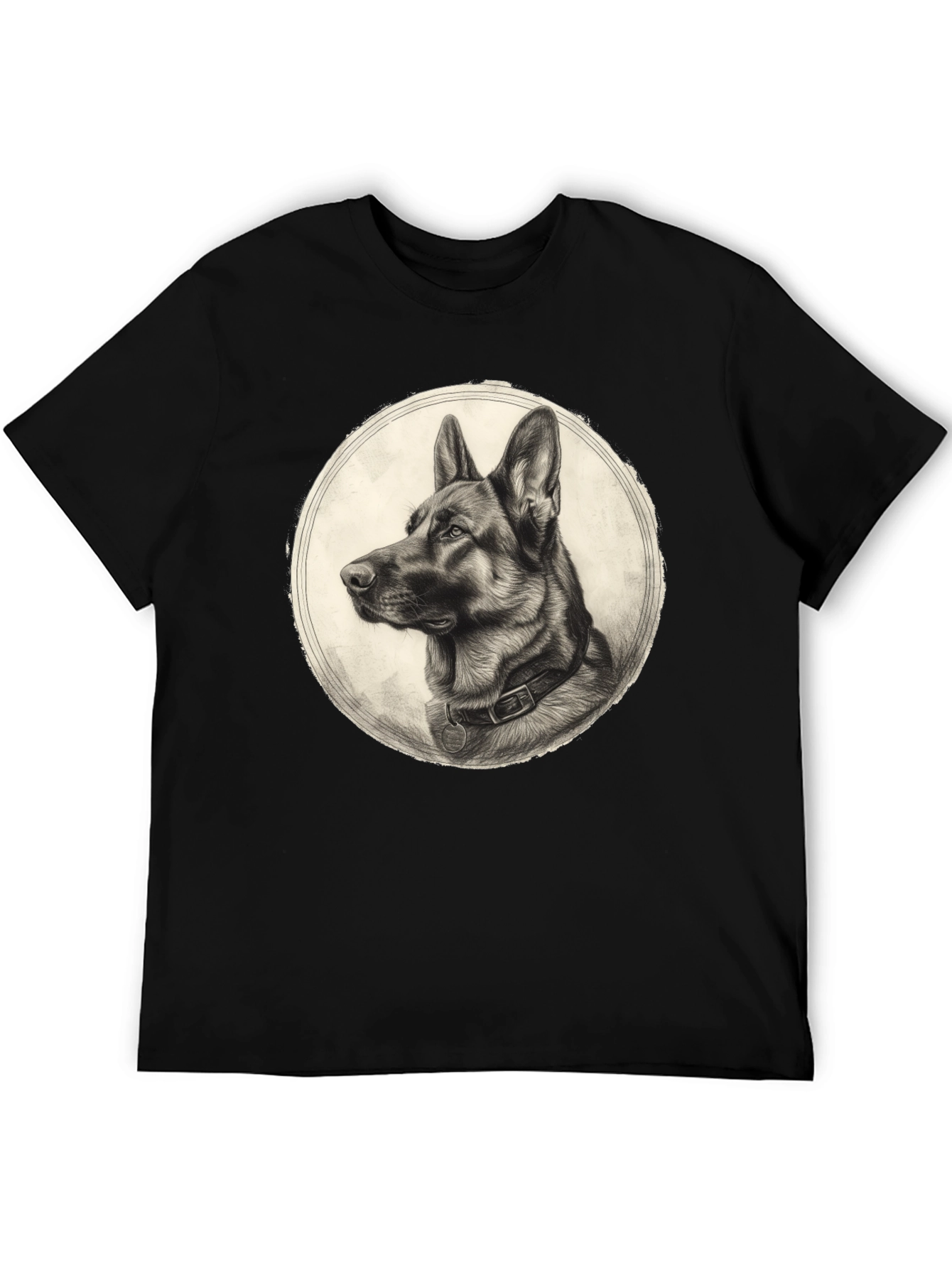 German Shepherd Graphic Tee - Classic Dog Portrait