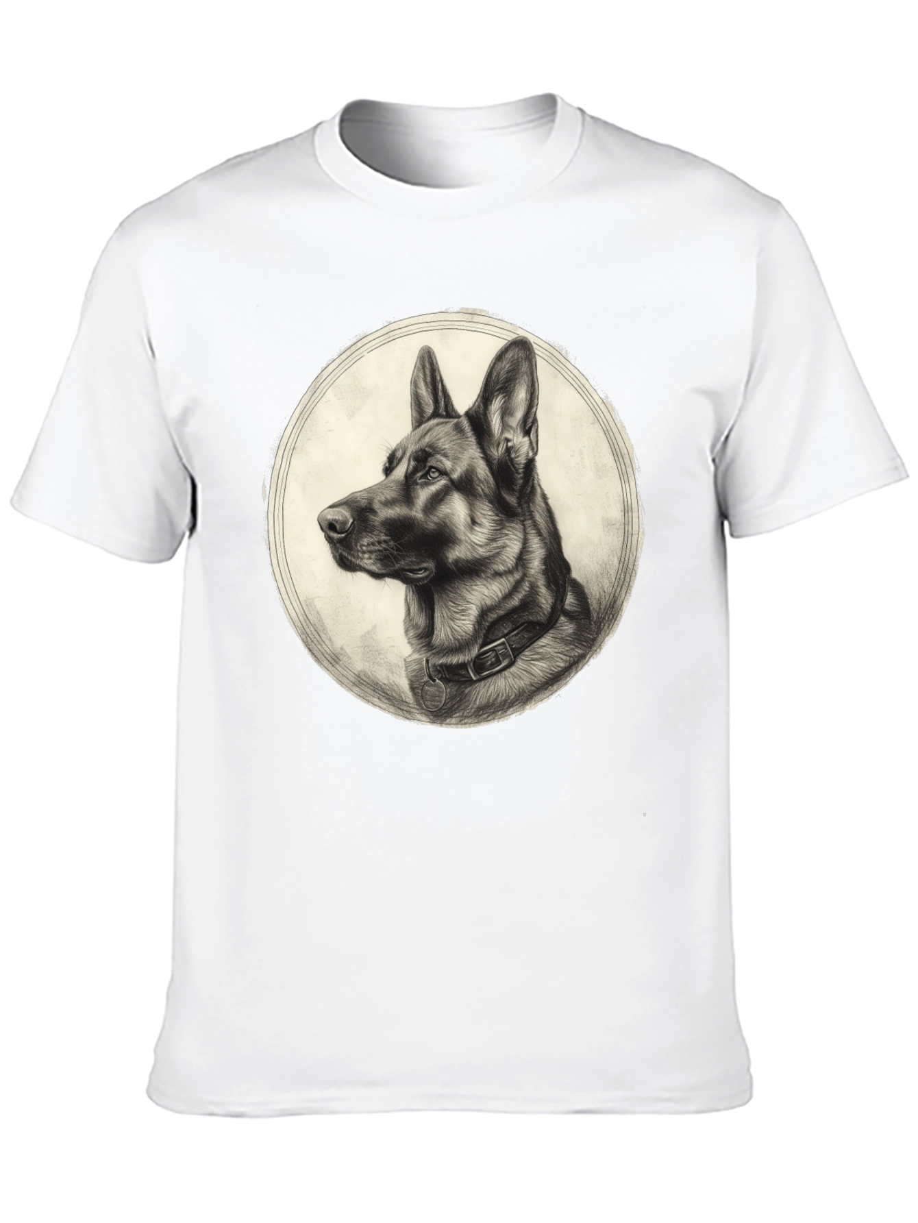 German Shepherd Graphic Tee - Classic Dog Portrait