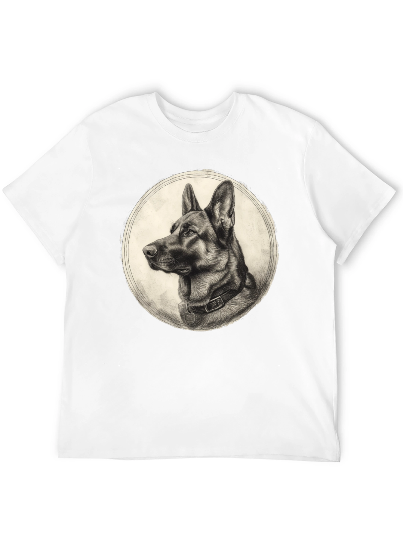 German Shepherd Graphic Tee - Classic Dog Portrait