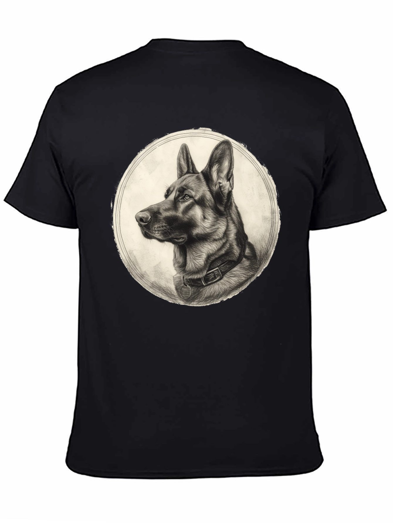 German Shepherd Graphic Tee - Classic Dog Portrait