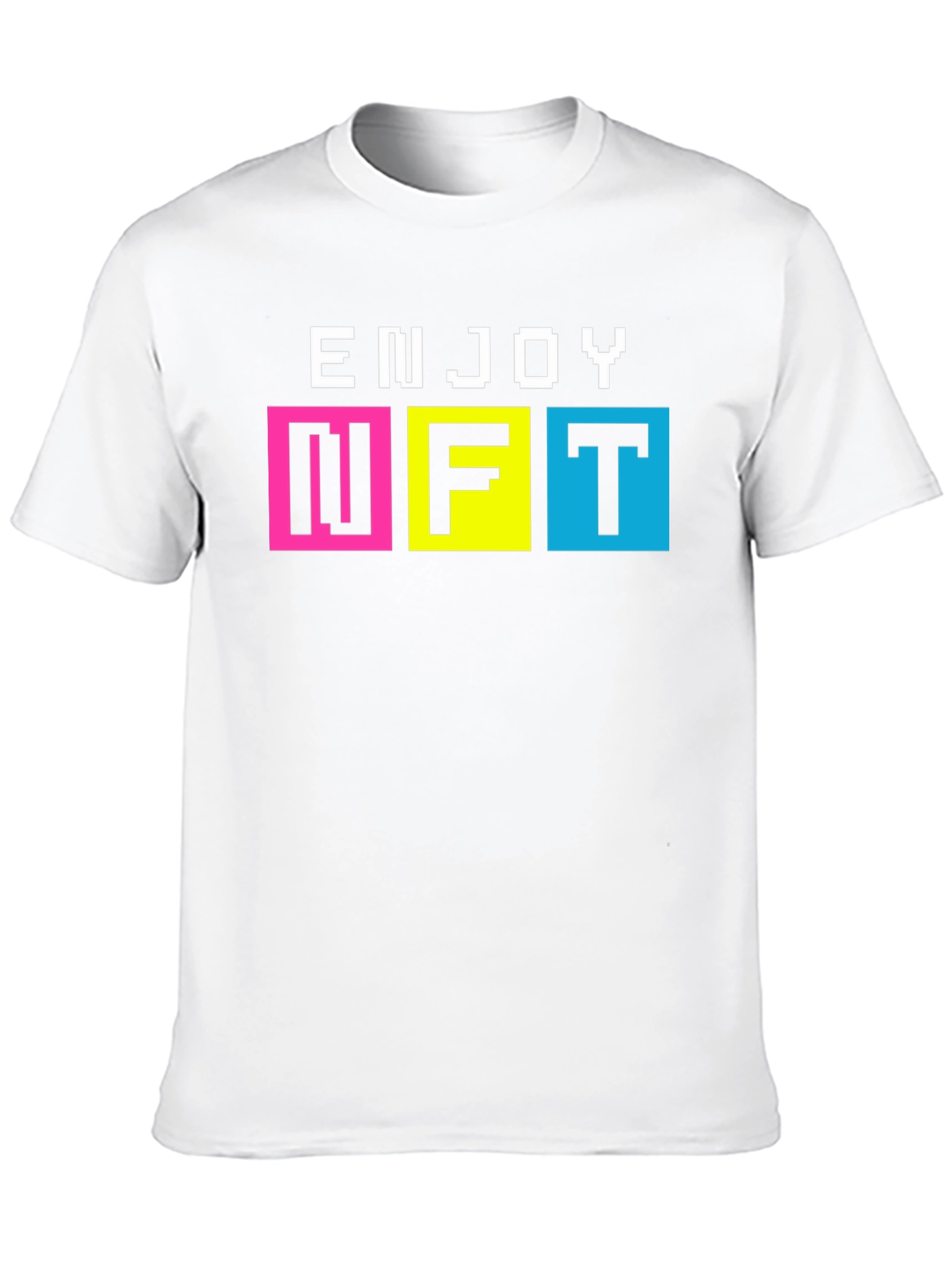 Enjoy NFT Pixel Art T-Shirt - Black