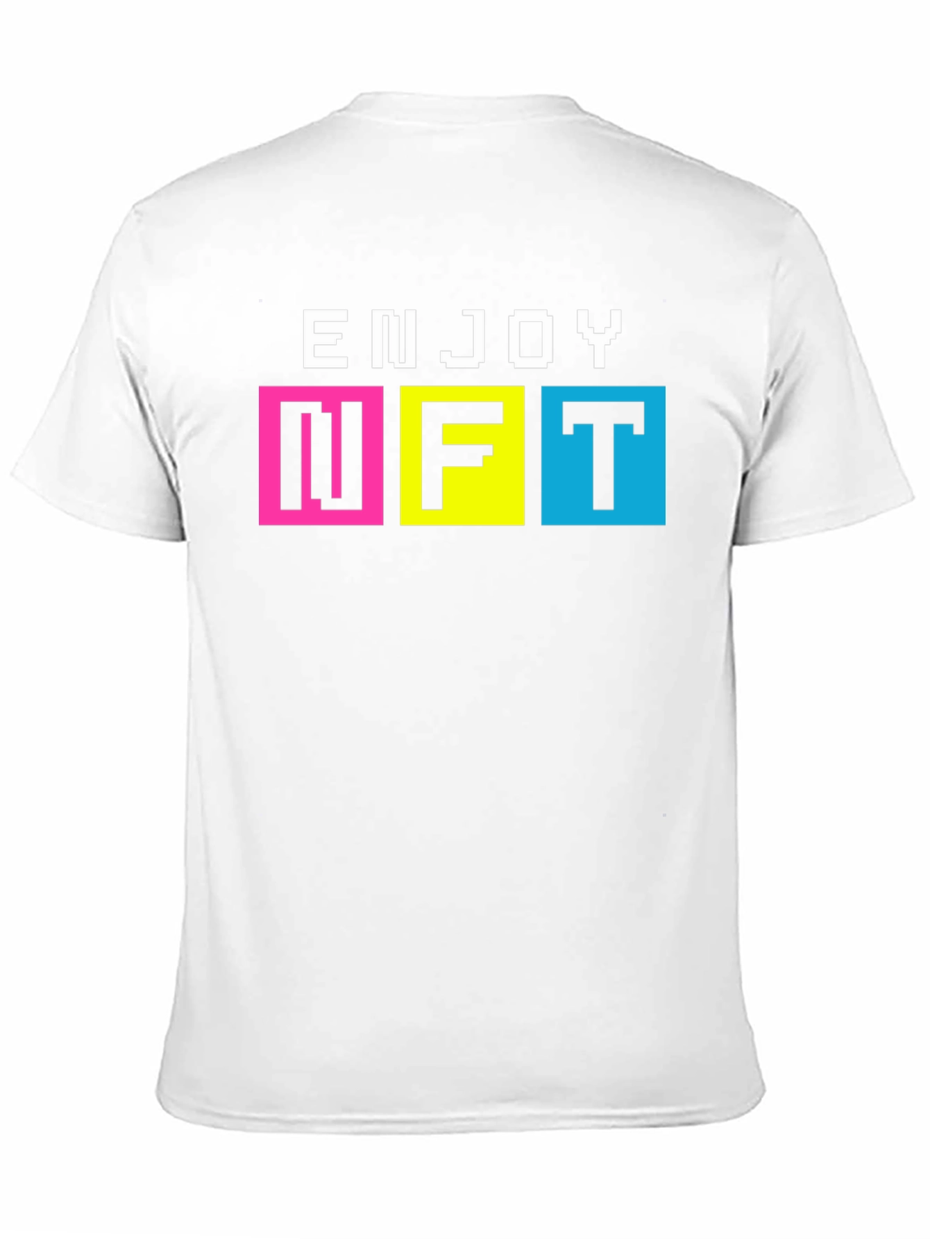 Enjoy NFT Pixel Art T-Shirt - Black
