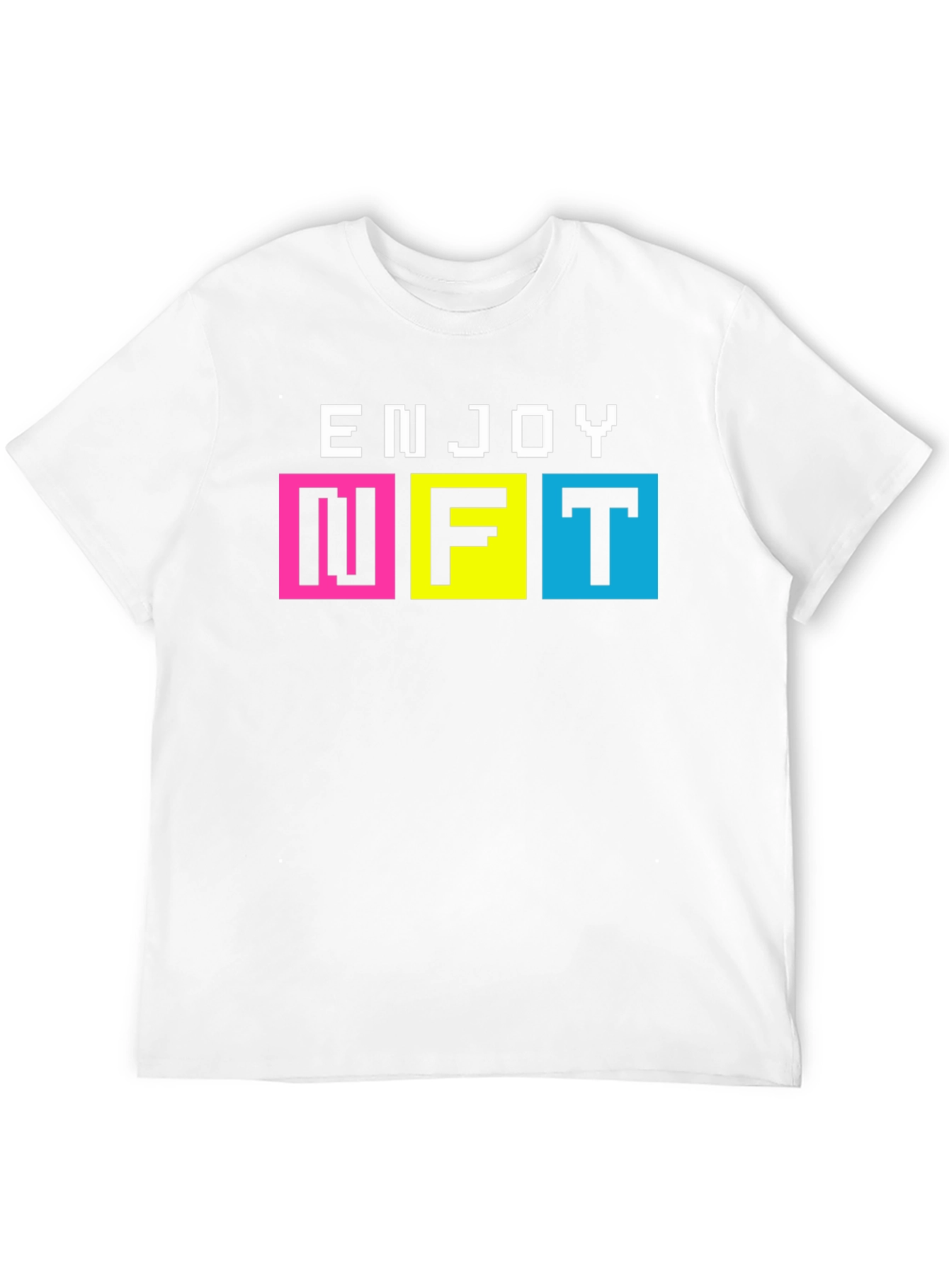 Enjoy NFT Pixel Art T-Shirt - Black